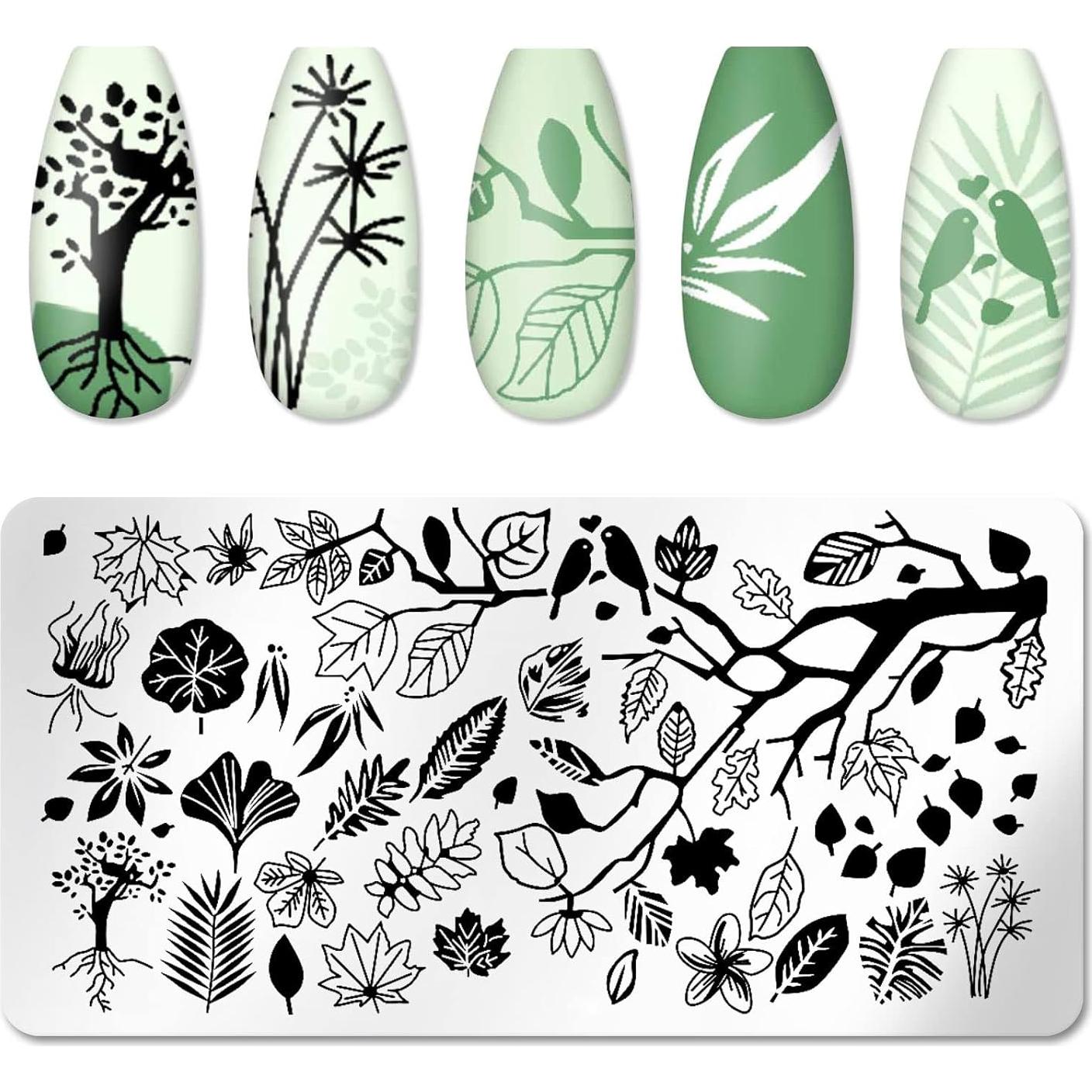 Kit de Estampado de Uñas XingRong 6 Placas Acero Inoxidable