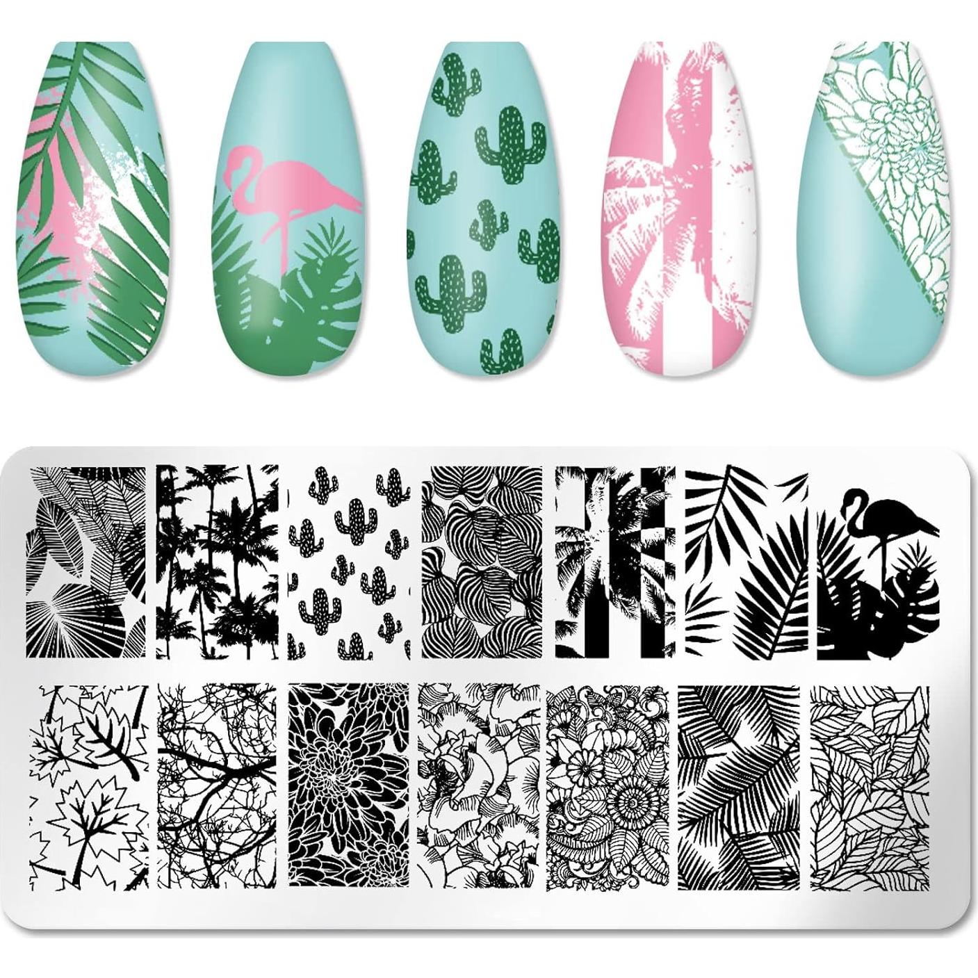 Kit de Estampado de Uñas XingRong 6 Placas Acero Inoxidable