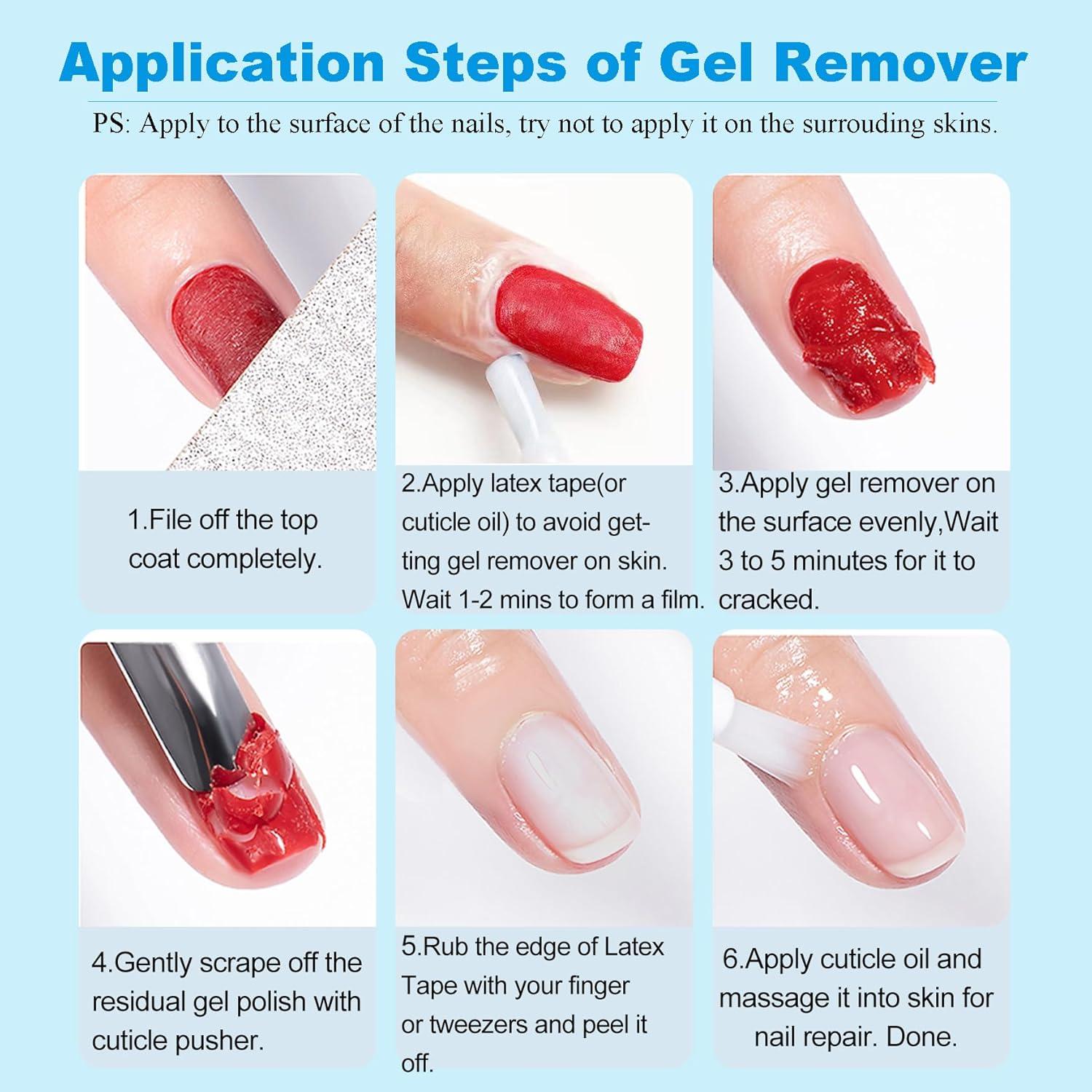 Removedor de Gel para Uñas LOUINSTIC 14.79ml + Aceite Cutículas 14.79ml