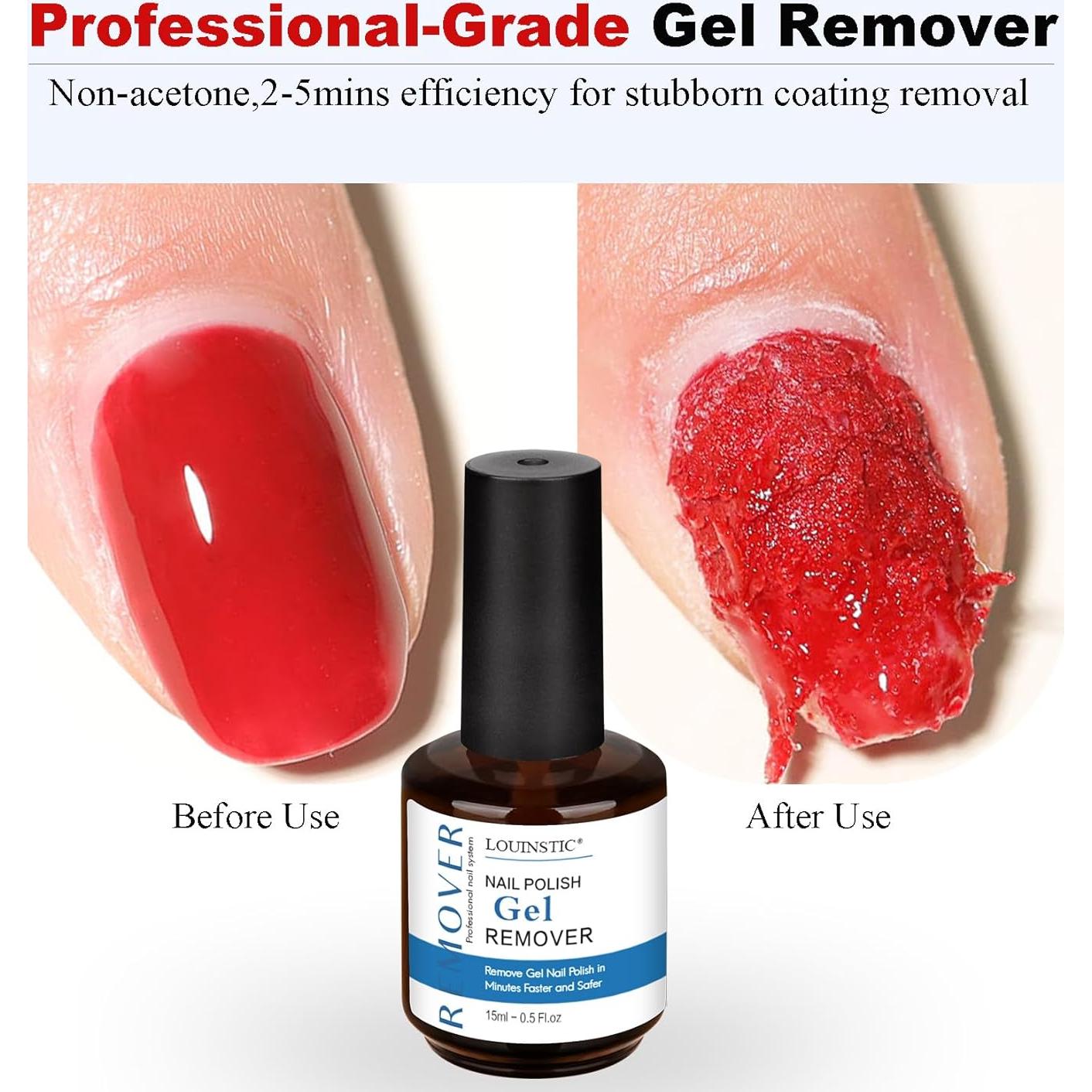 Removedor de Gel para Uñas LOUINSTIC 14.79ml + Aceite Cutículas 14.79ml