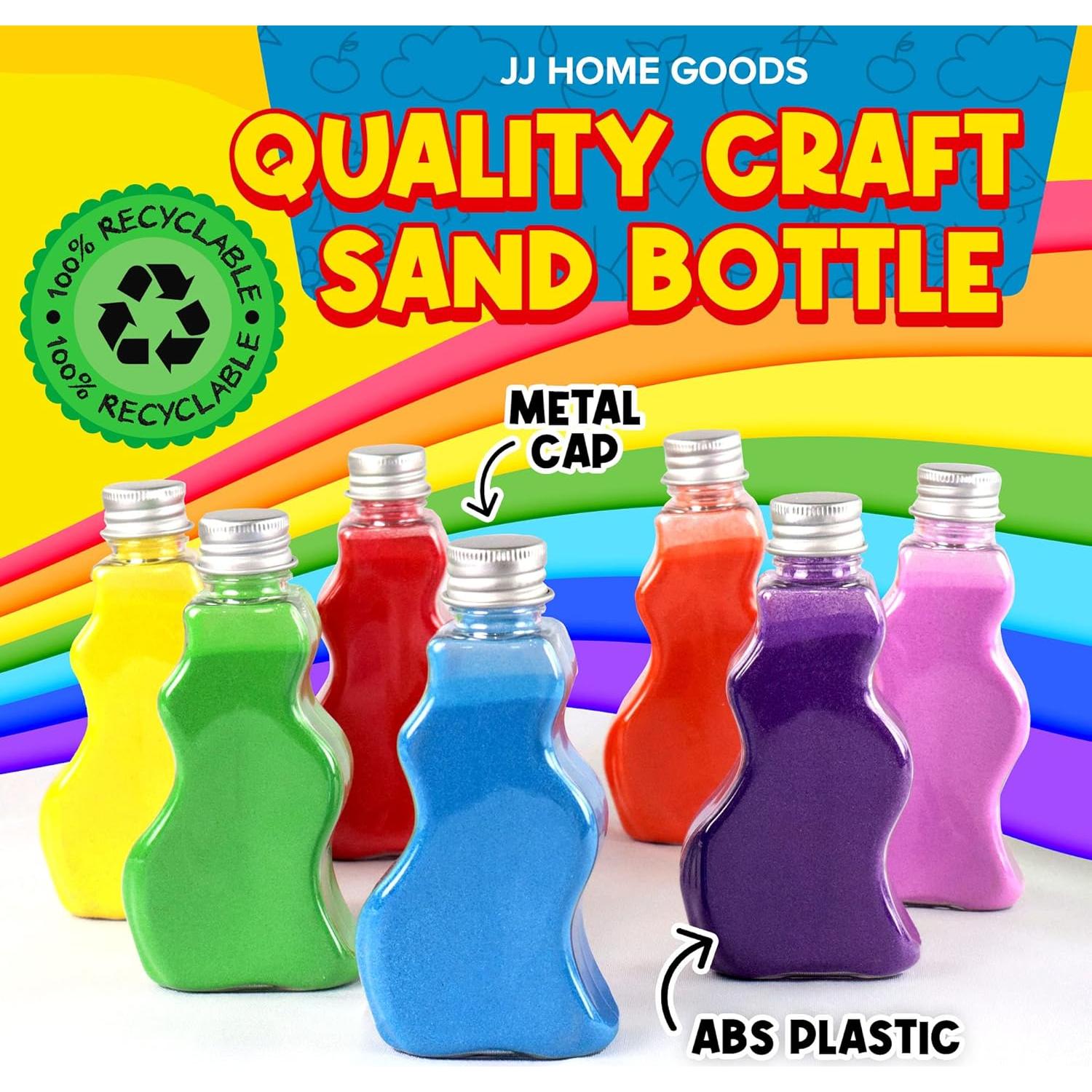 Botellas de Arena Artística JJ CARE - 12 Piezas y Embudos