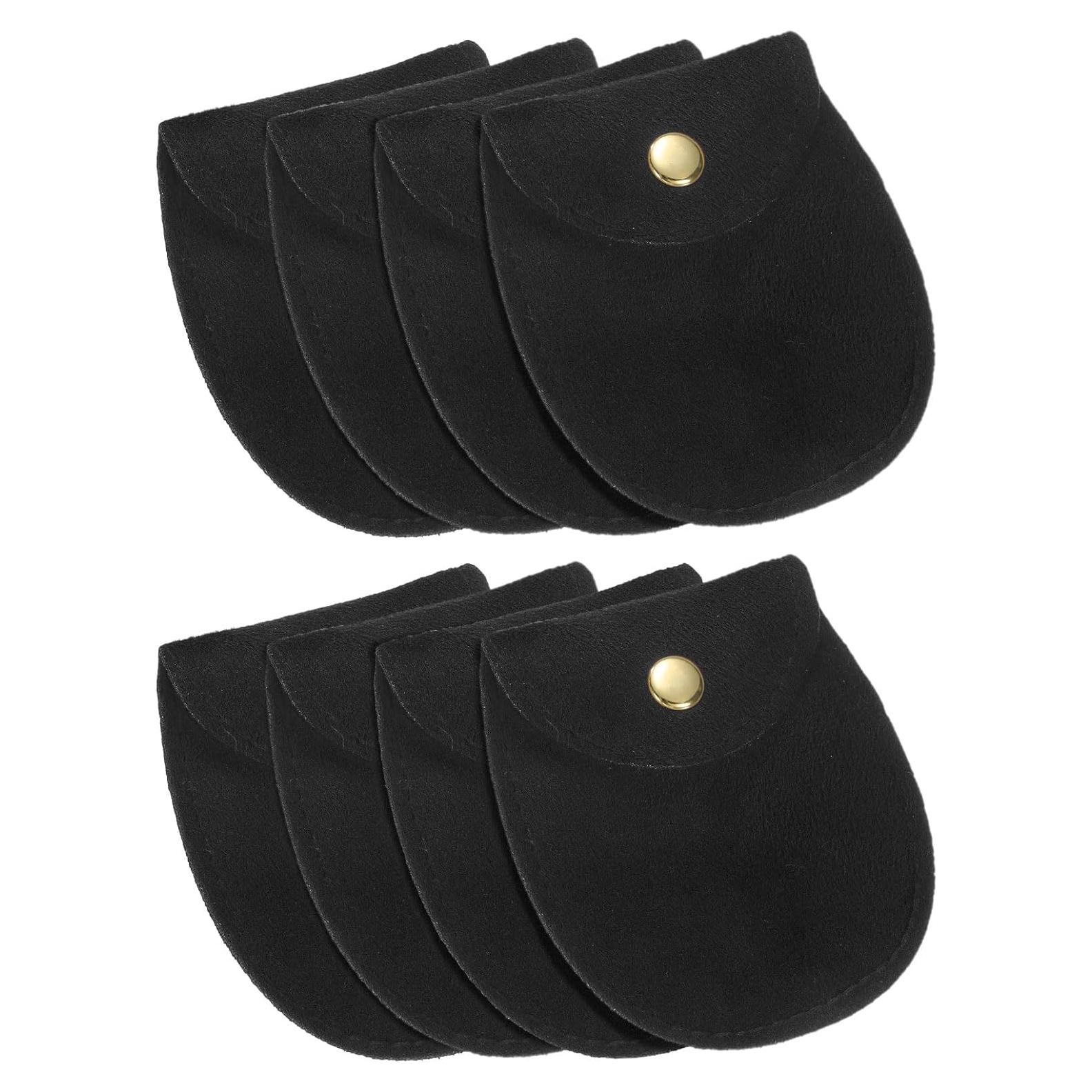 Bolsas de Joyas de Terciopelo uxcell - 8 Pcs 7.5x11.5cm Negro