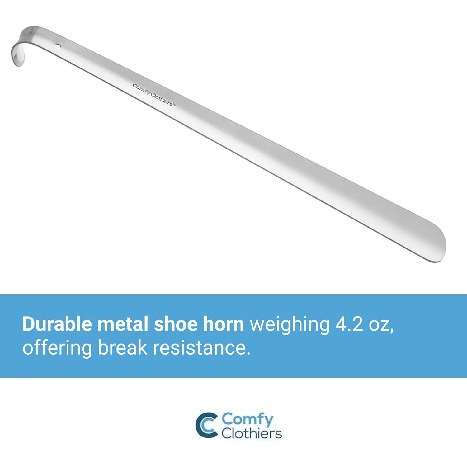 Calzador de Metal Comfy Clothiers Mango Largo 42cm Acero Inoxidable