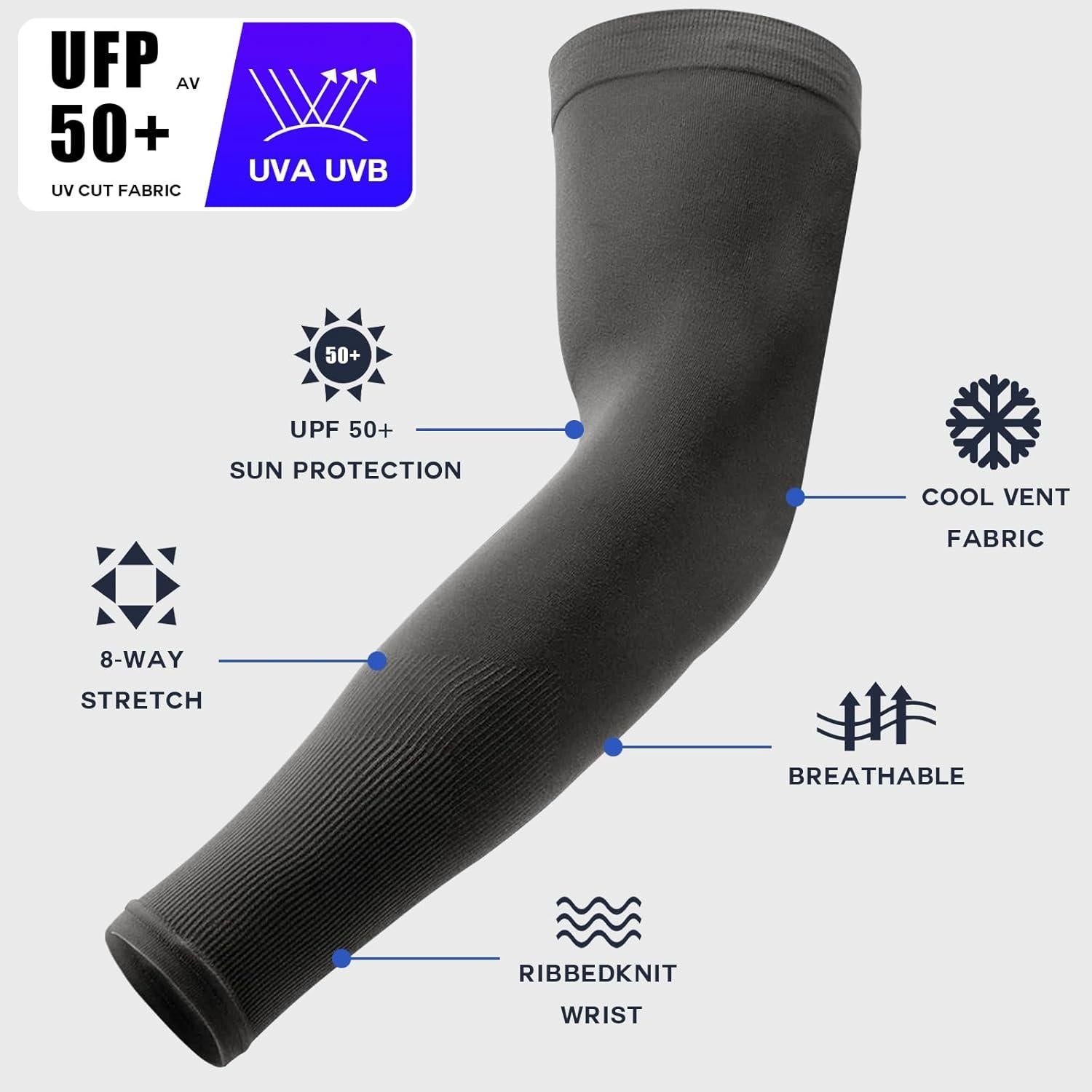 Mangas de Compresión UV Leuceiy para Hombres y Mujeres