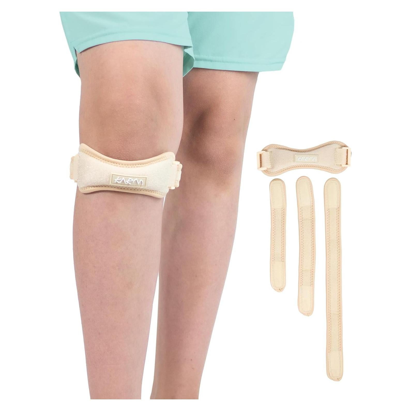 Faja de Rodilla KARM para Niños - Soporte Patelar Beige