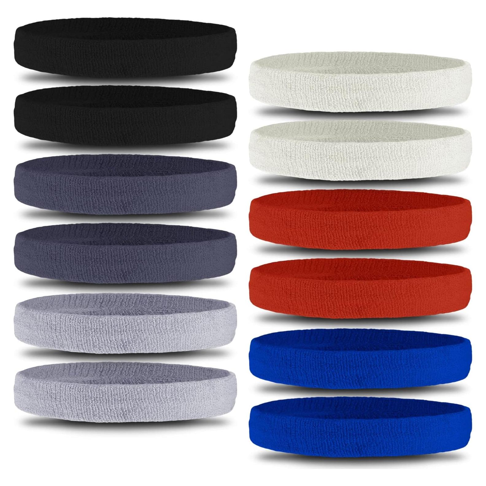 Banda de Sudor OutdoorEssentials - Paquete de 12 Multicolor