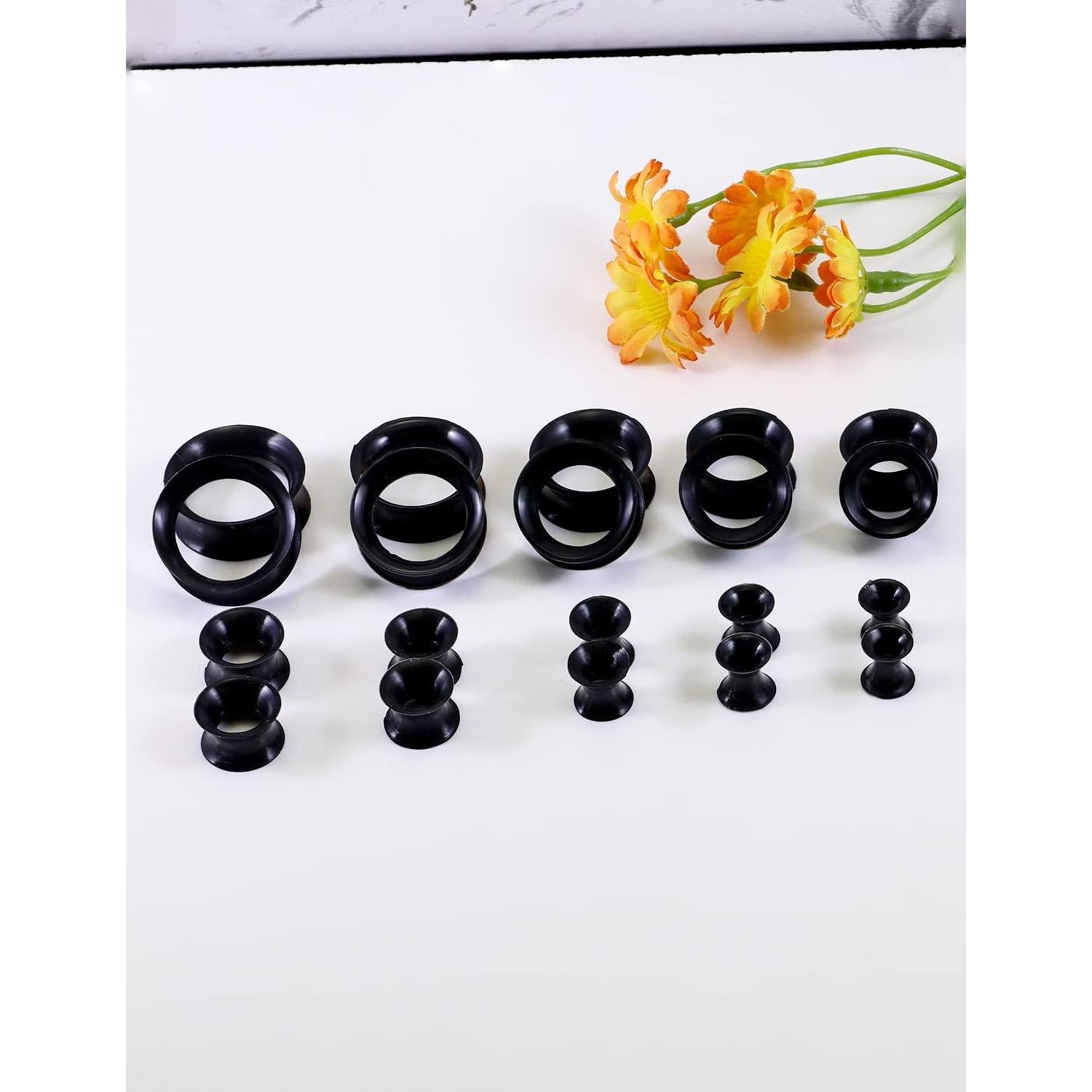 Kit de Estiramiento de Tapones de Silicona Yaalozei 6G-20mm