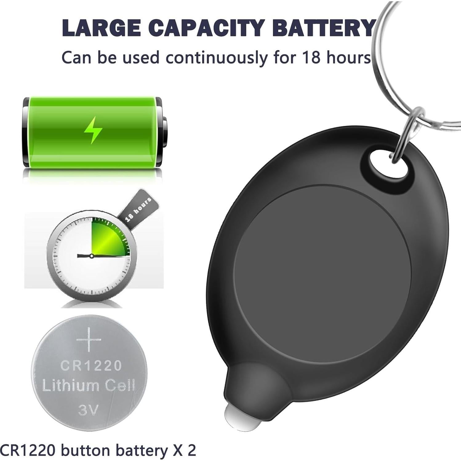 Mini Linternas LED de Llavero y Bolígrafos Daemson 12 Piezas