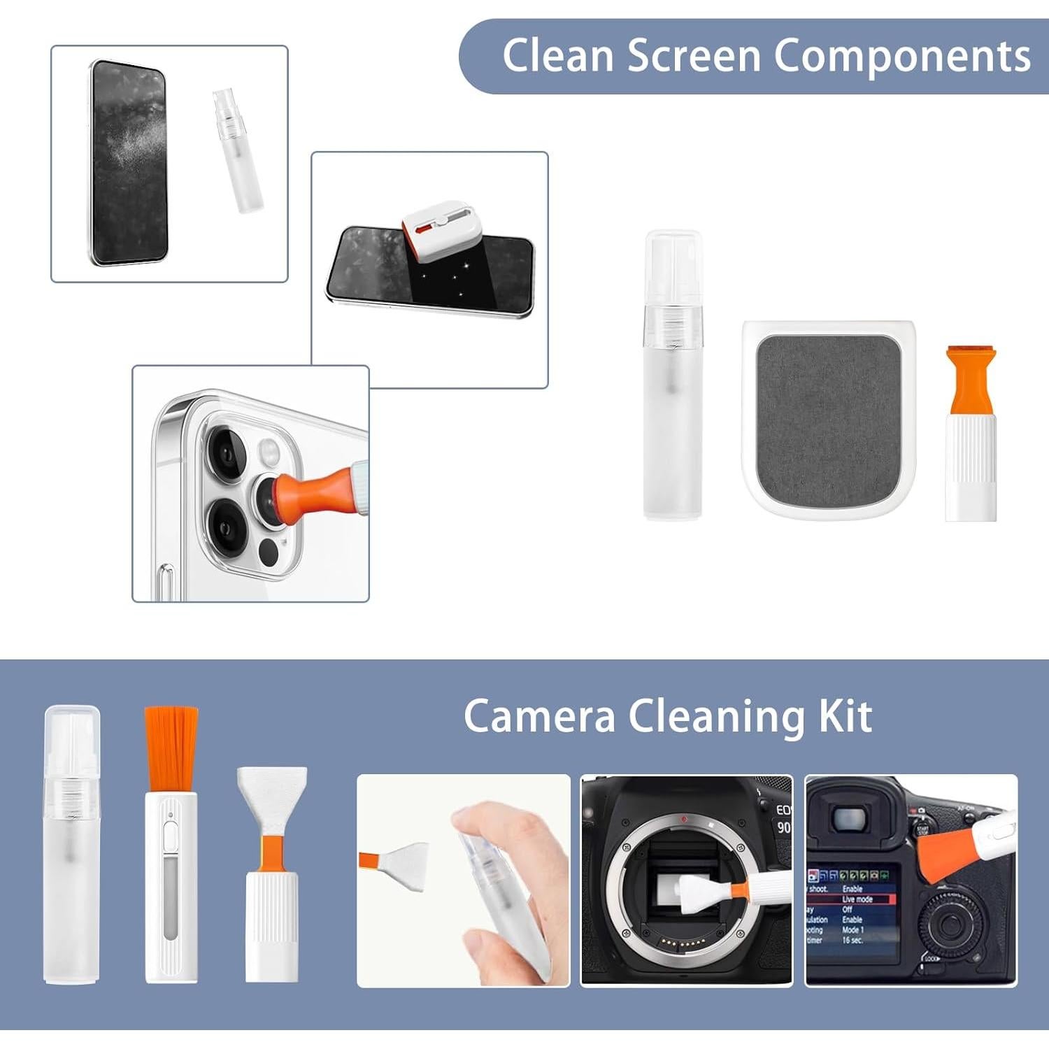 Cepillo de Limpieza Multifuncional 9 en 1 Genérico Negro