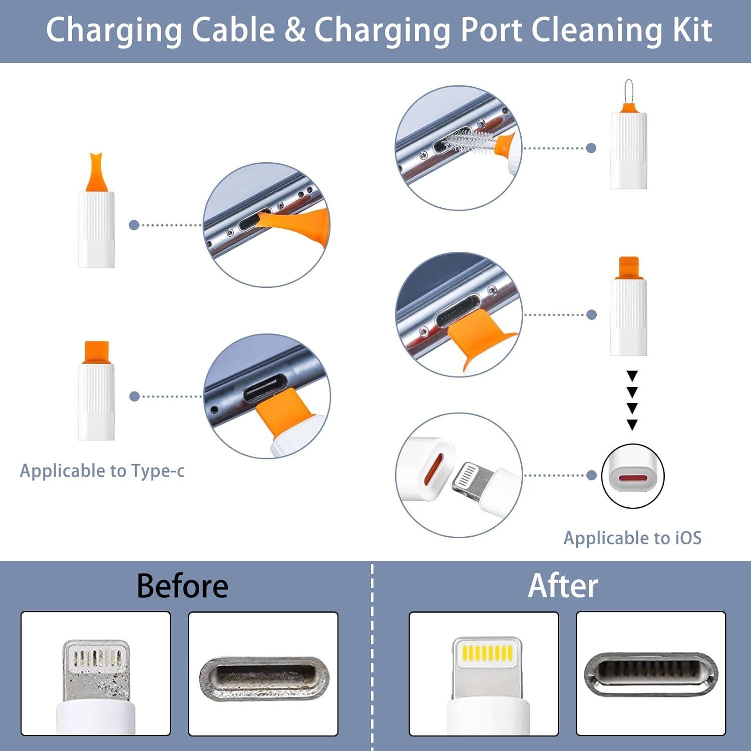 Cepillo de Limpieza Multifuncional 9 en 1 Genérico Negro