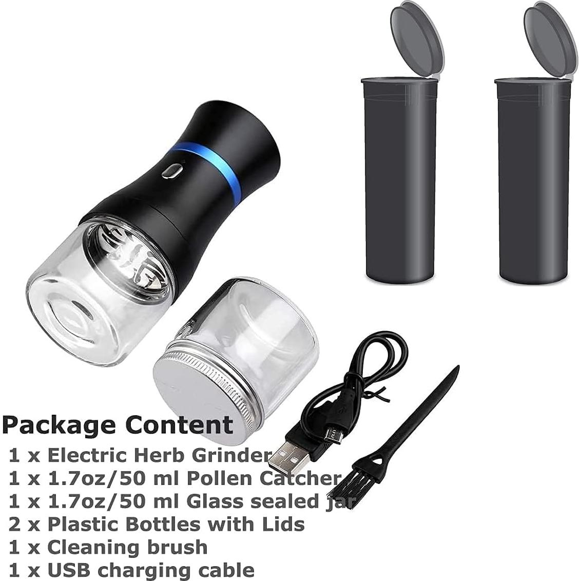 Molino Eléctrico Spacenight Compacto para Hierbas - 48g