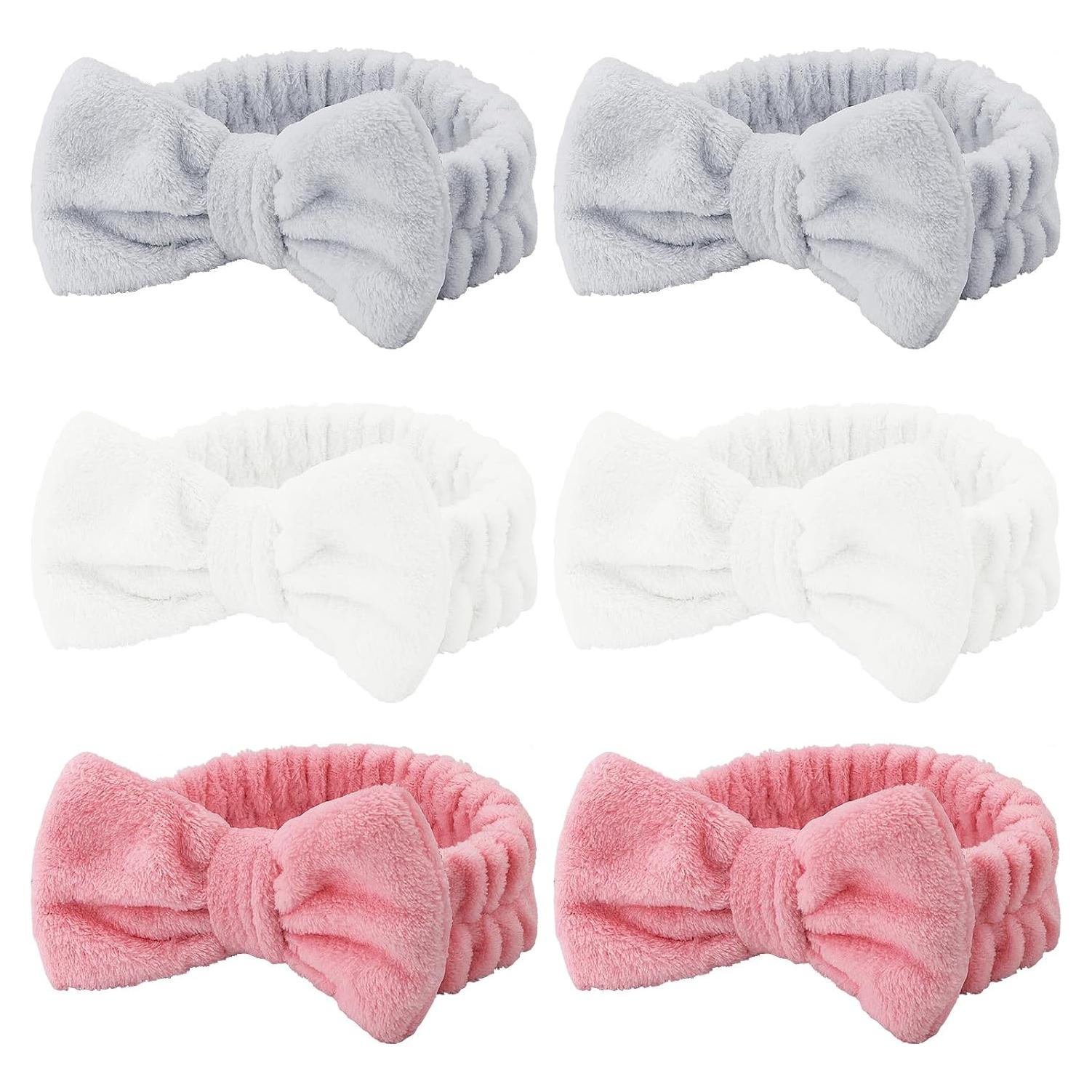 Banda de Cabeza para Spa Casoty 6 Pcs Suave Franela Coral