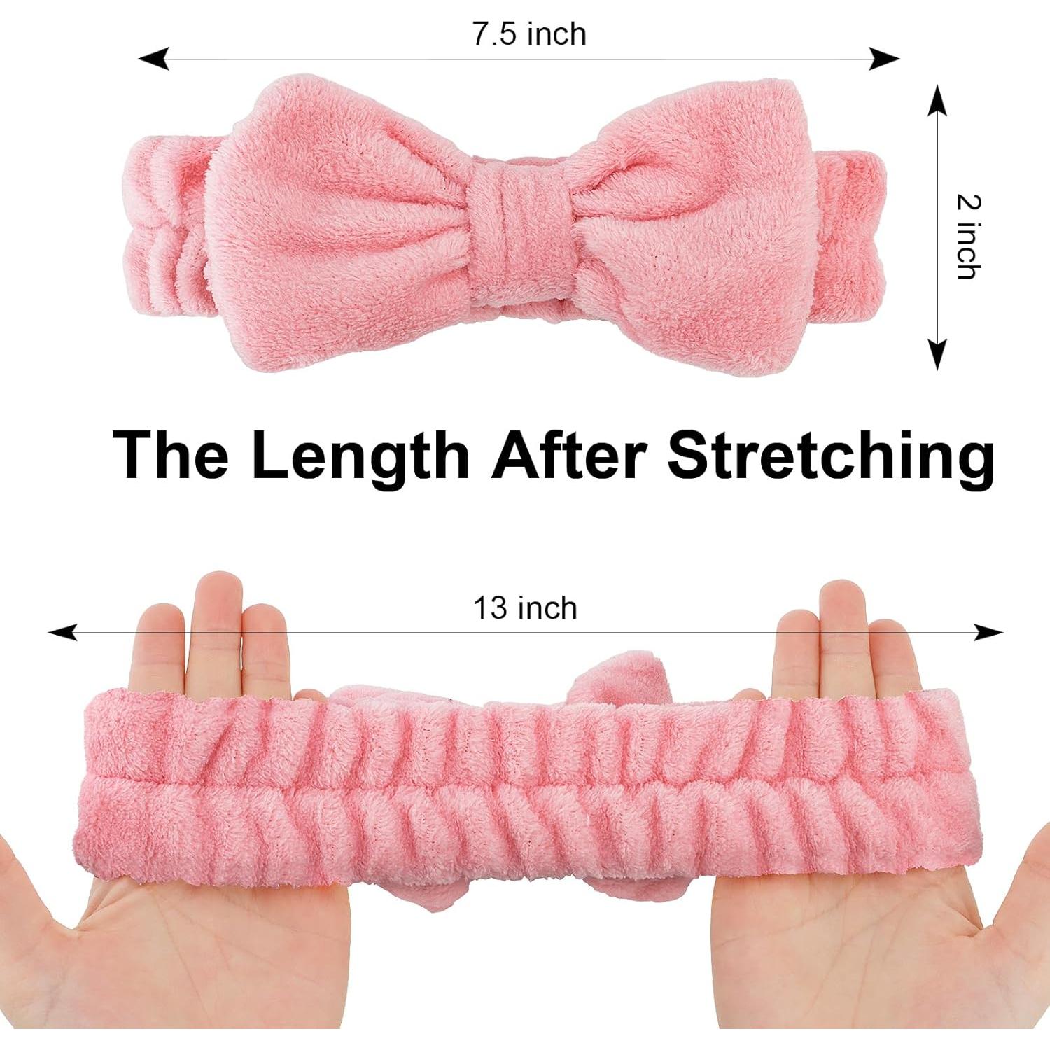 Banda de Cabeza para Spa Casoty 6 Pcs Suave Franela Coral