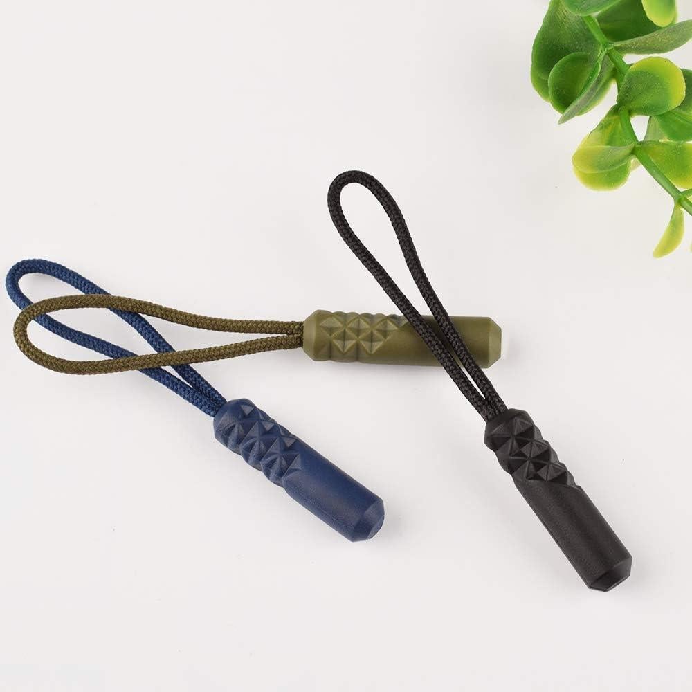 Tiradores de Cremallera CTZD Verde Militar - Paquete de 10