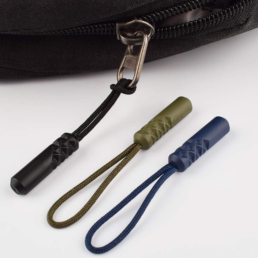 Tiradores de Cremallera CTZD Verde Militar - Paquete de 10