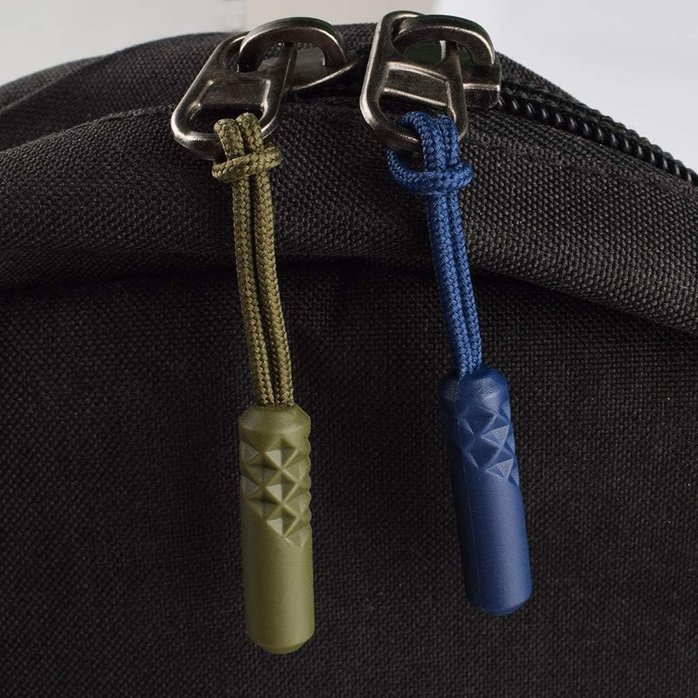 Tiradores de Cremallera CTZD Verde Militar - Paquete de 10