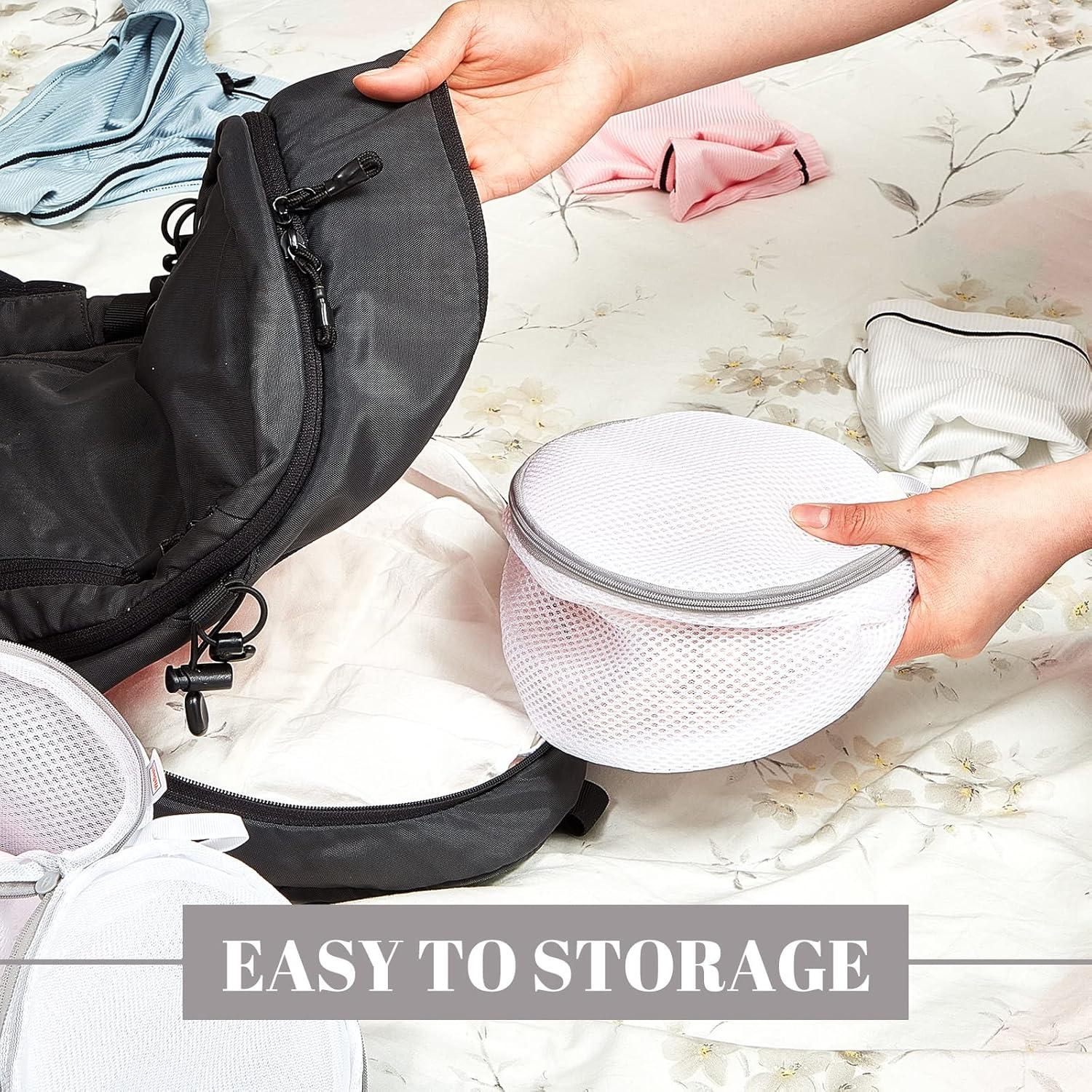 12 Bolsas de Malla para Lavandería Woanger 15x18 cm Gris