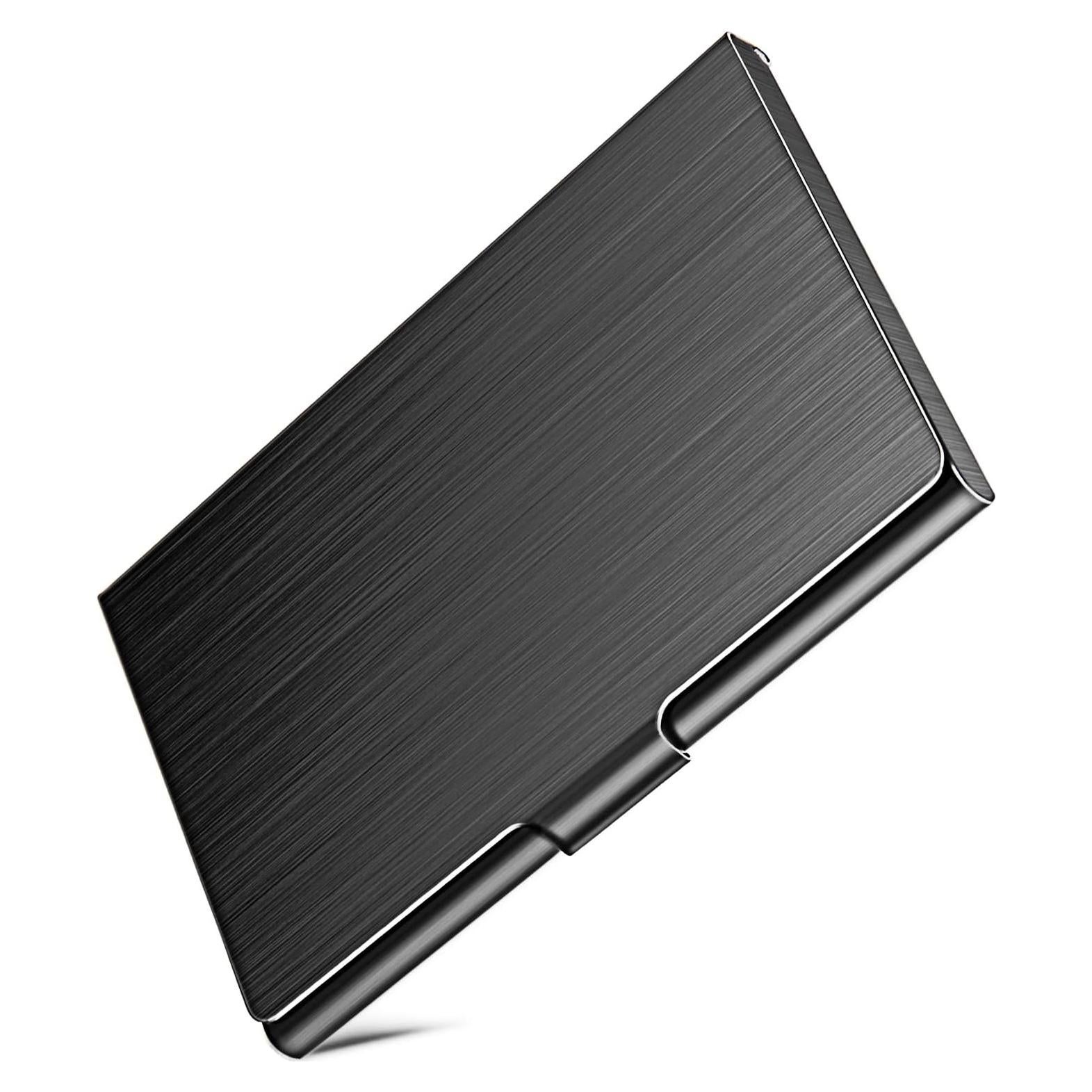 Funda de Tarjetas de Negocios DMFLY Acero Inoxidable Negro