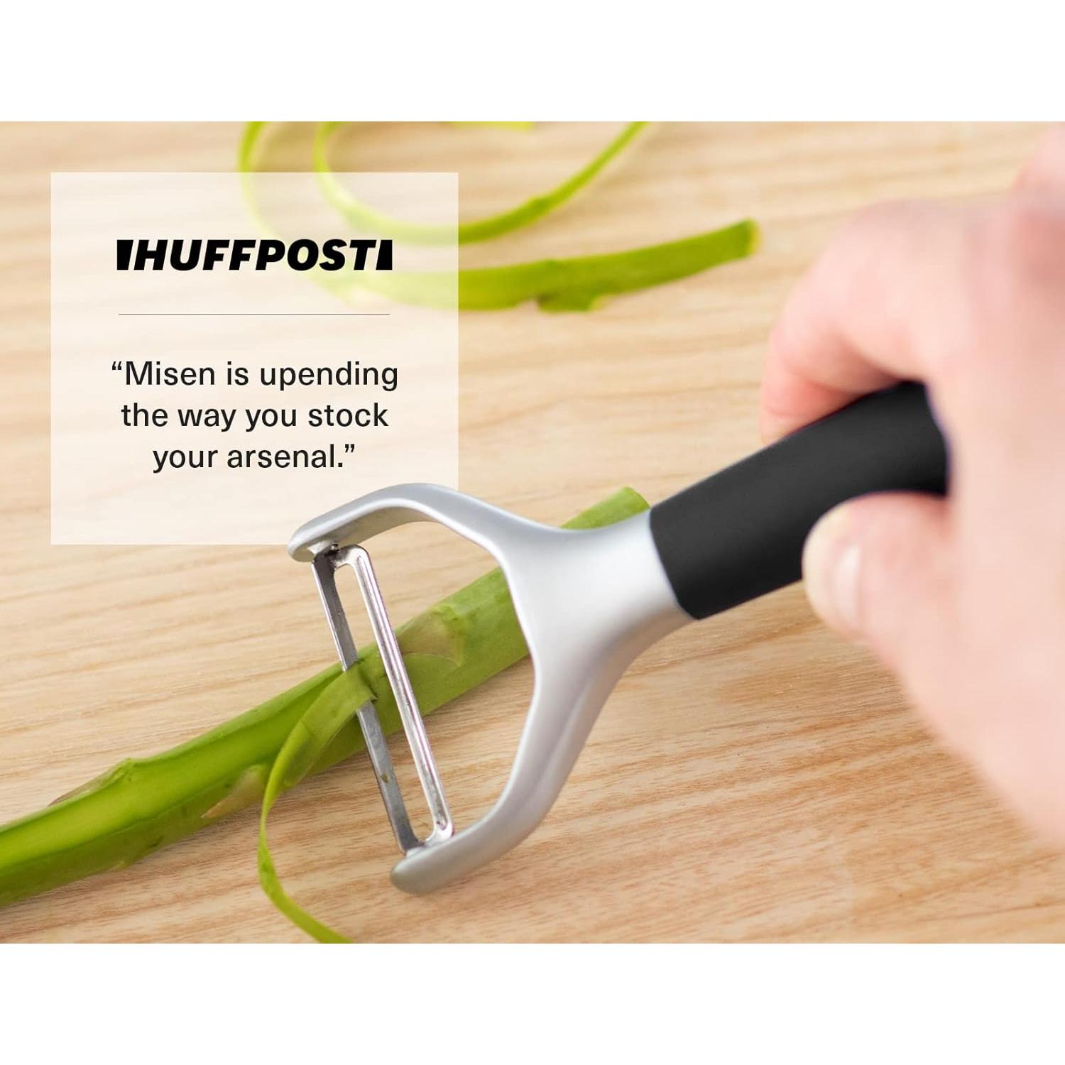 Pelador de Verduras Misen de Acero Inoxidable - Ergonomico y Fácil de Limpiar