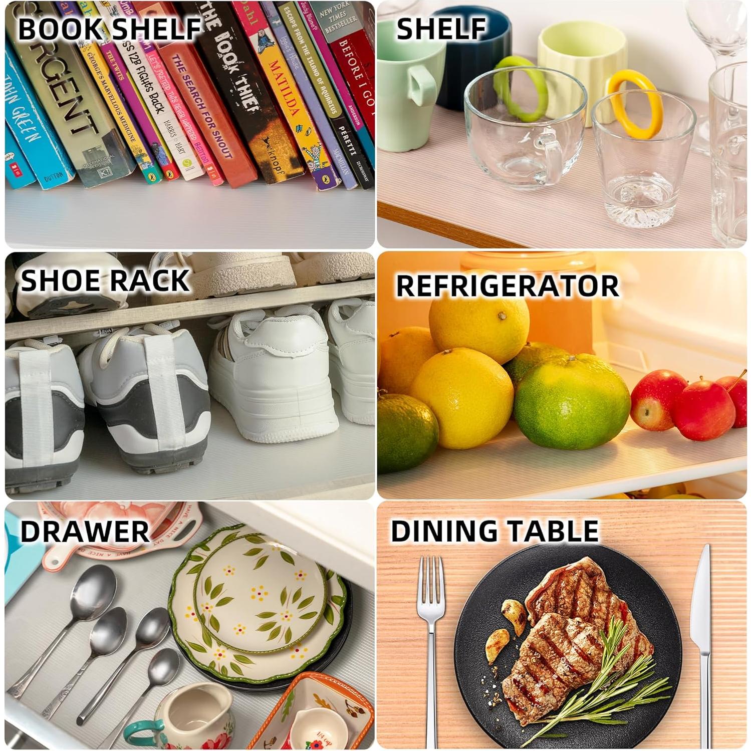 Forro de Estante Antideslizante KIAIEIU 30x152 cm EVA Impermeable