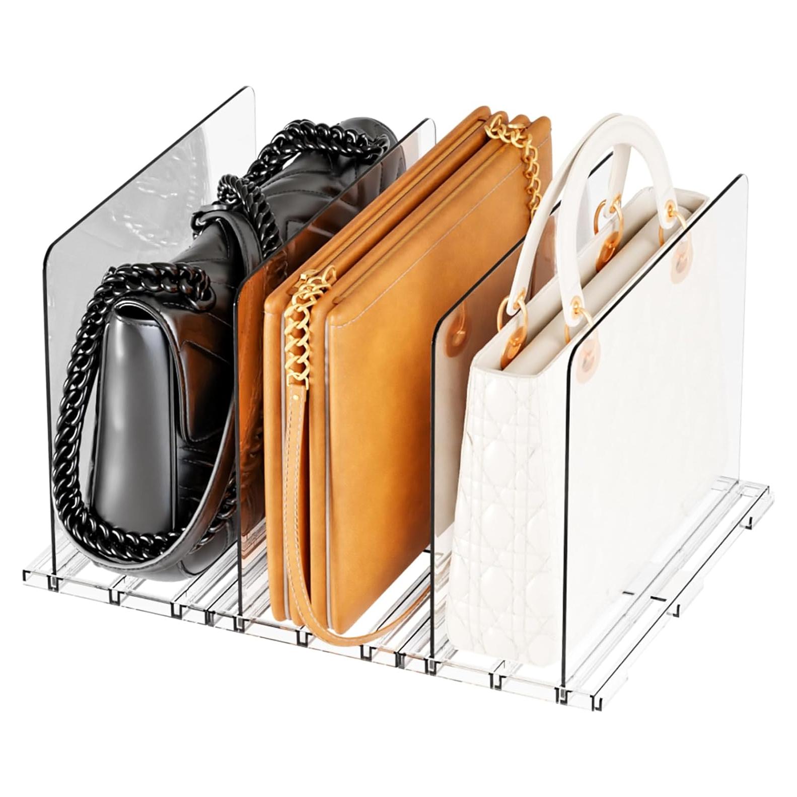 Divisores de Estante Acrílico Yieach 4 Piezas Ajustables