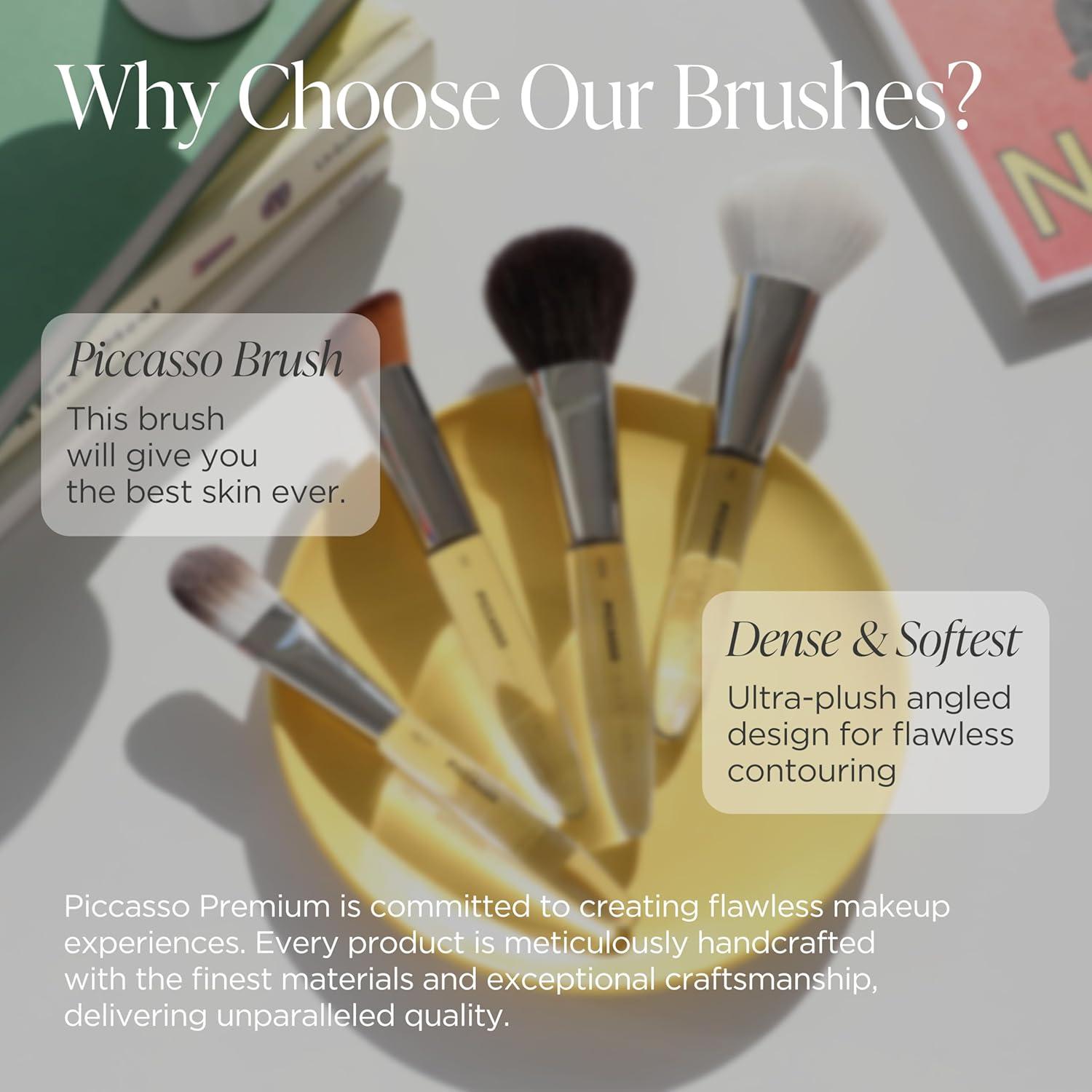 Brocha de Polvo Piccasso 103A - Maquillaje Profesional Suave