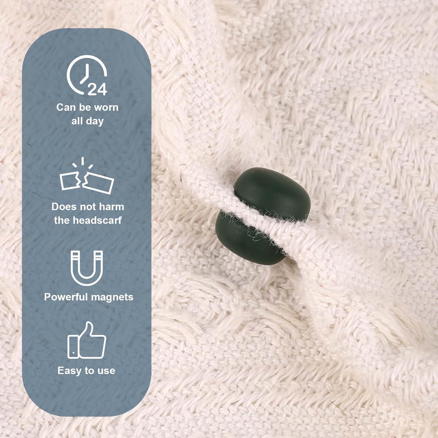 8 Pines Magnéticos para Hijab XIHIRCD, Sin Agujas, Color B
