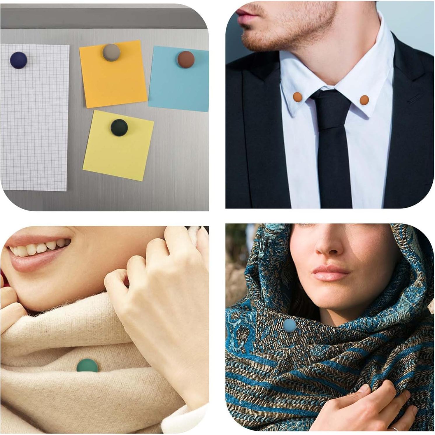 8 Pines Magnéticos para Hijab XIHIRCD, Sin Agujas, Color B