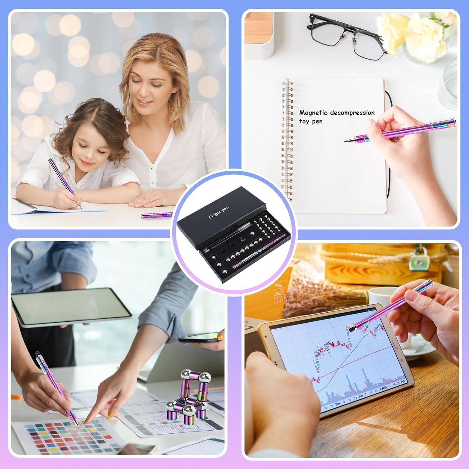 Bolígrafo Fidget Magnético YYMHMF 18cm para Niños y Adolescentes