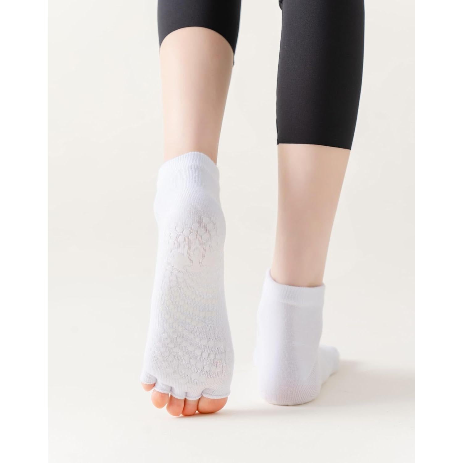 Calcetines de Yoga Sin Dedos Wellrox Unisex Antideslizantes