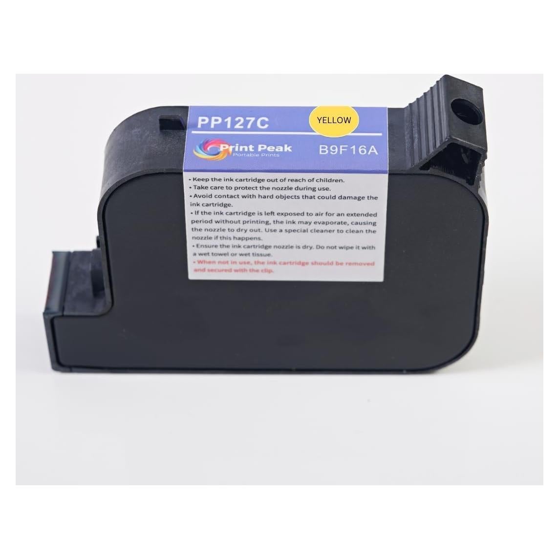 Cartucho de tinta amarilla PrintPeak 45ml para impresora portátil