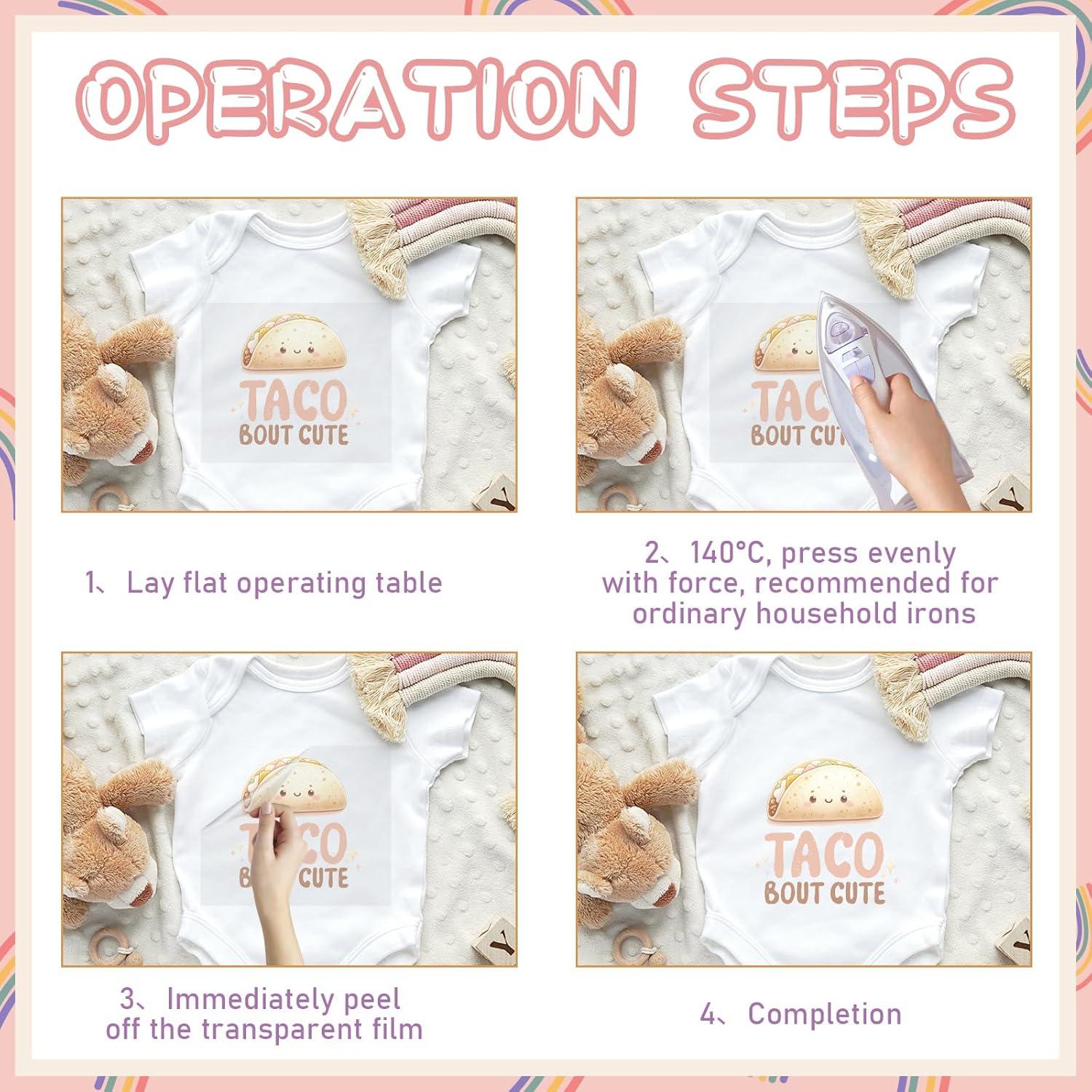 Transferencias de Calor Dazoratix para Bebés - 10 Piezas Animales