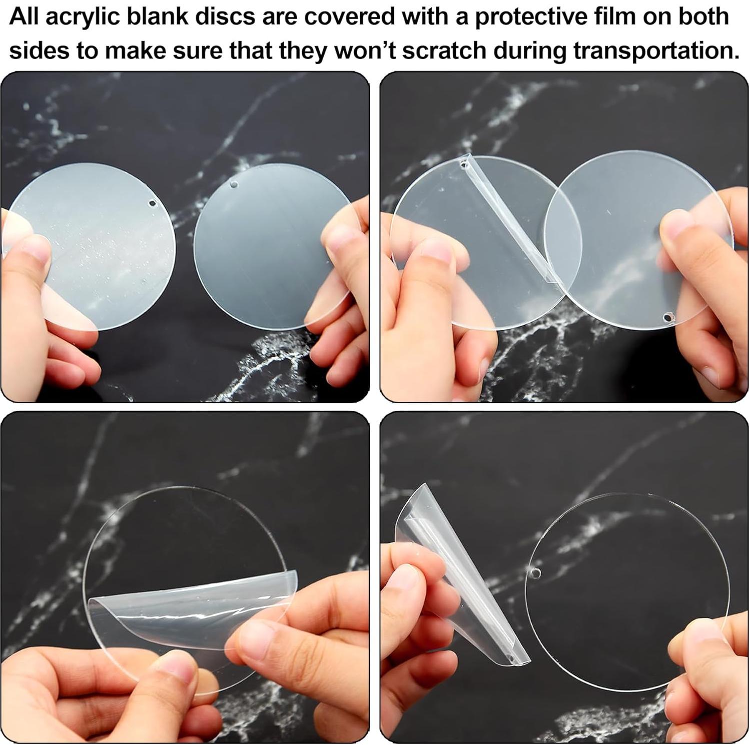 Juego de Llaveros Acrílicos Duufin 72 Piezas con Borlas Coloridas