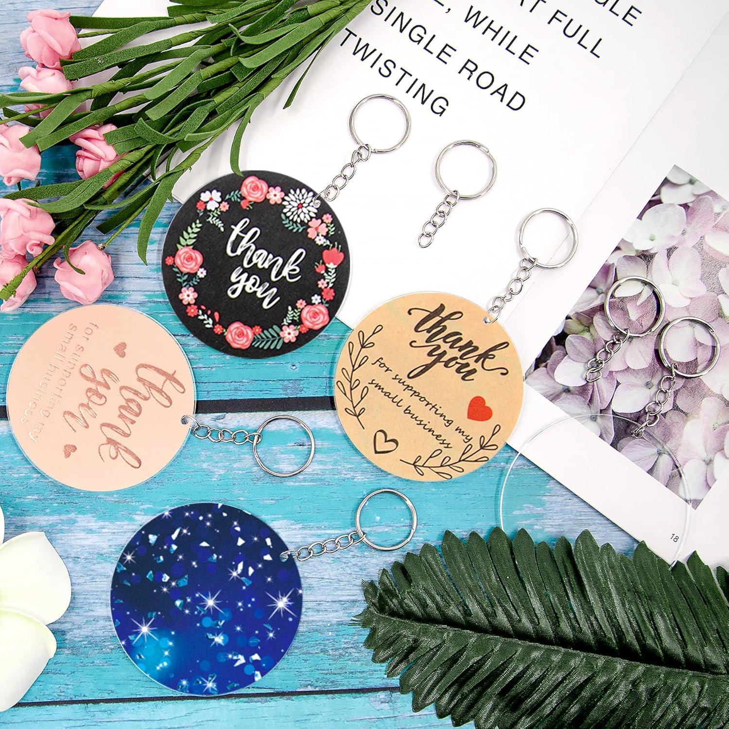 Juego de Llaveros Acrílicos Duufin 72 Piezas con Borlas Coloridas