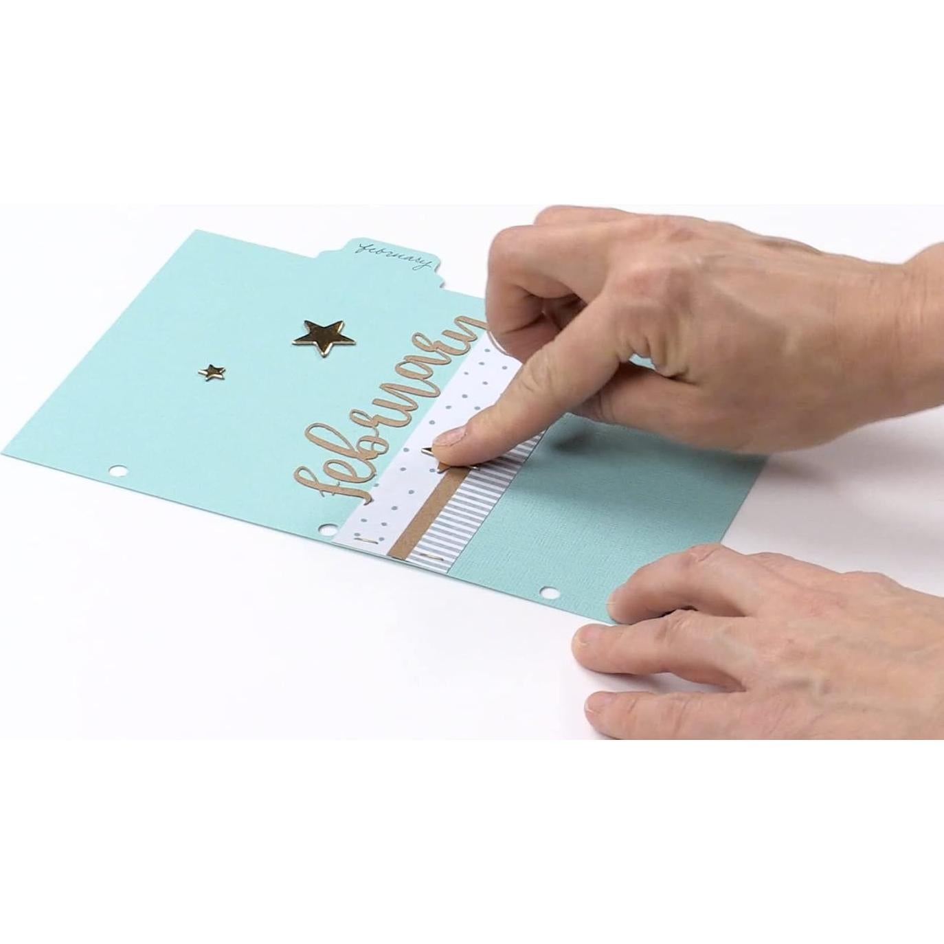 Troquel de Papel para Pestañas We R Memory Keepers Azul - DIY