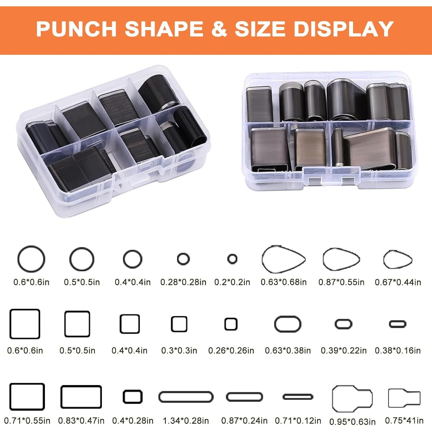 Juego de Perforación de Agujeros de Cuero YKSPLUSK 25 Piezas