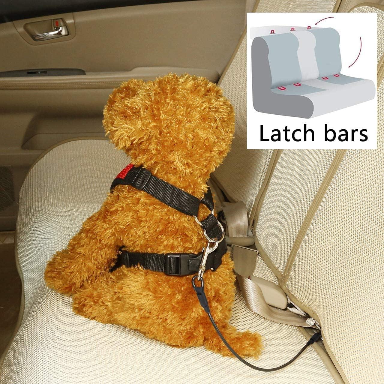 Cinturón de Seguridad para Perros Timwaygo 60 cm Doble Clip