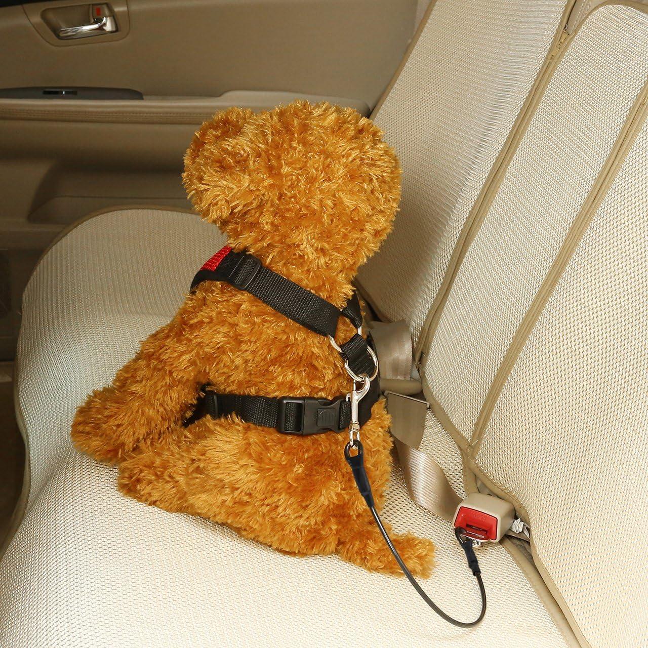 Cinturón de Seguridad para Perros Timwaygo 60 cm Doble Clip