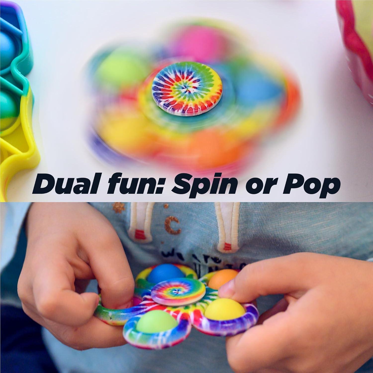 Spinner Fidget Nutty Toys Tye-Dye 7.87cm Alivio Estrés