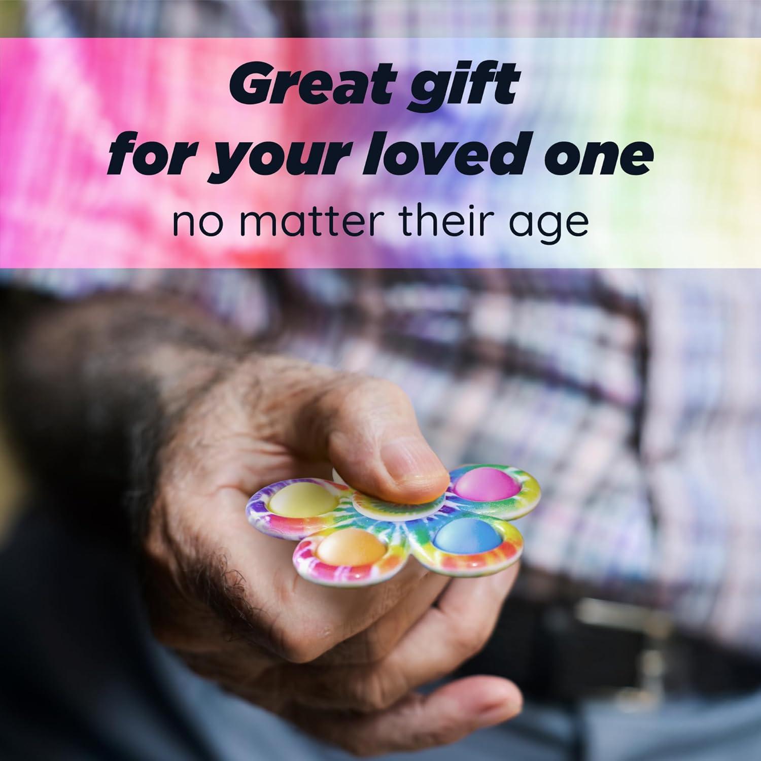 Spinner Fidget Nutty Toys Tye-Dye 7.87cm Alivio Estrés