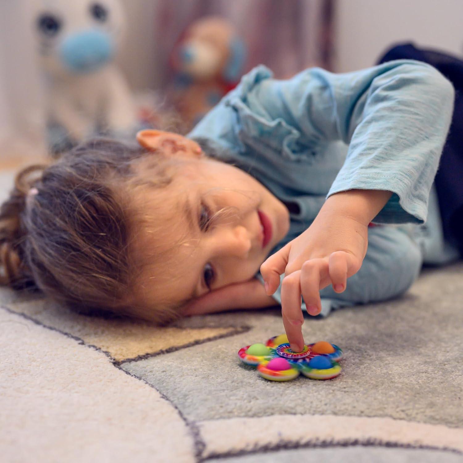 Spinner Fidget Nutty Toys Tye-Dye 7.87cm Alivio Estrés