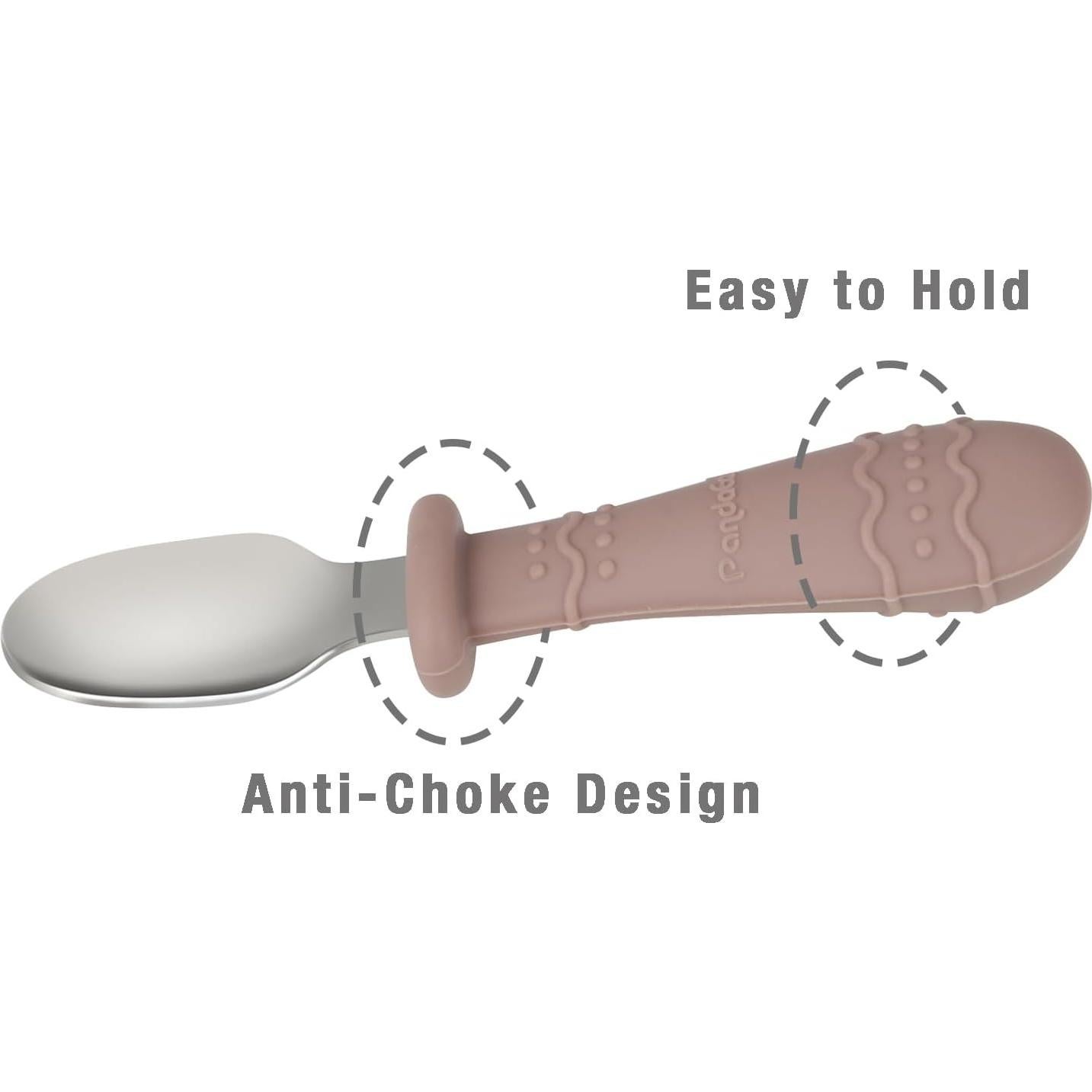 Set de Utensilios PandaEar para Niños - 6 Piezas Acero Inoxidable