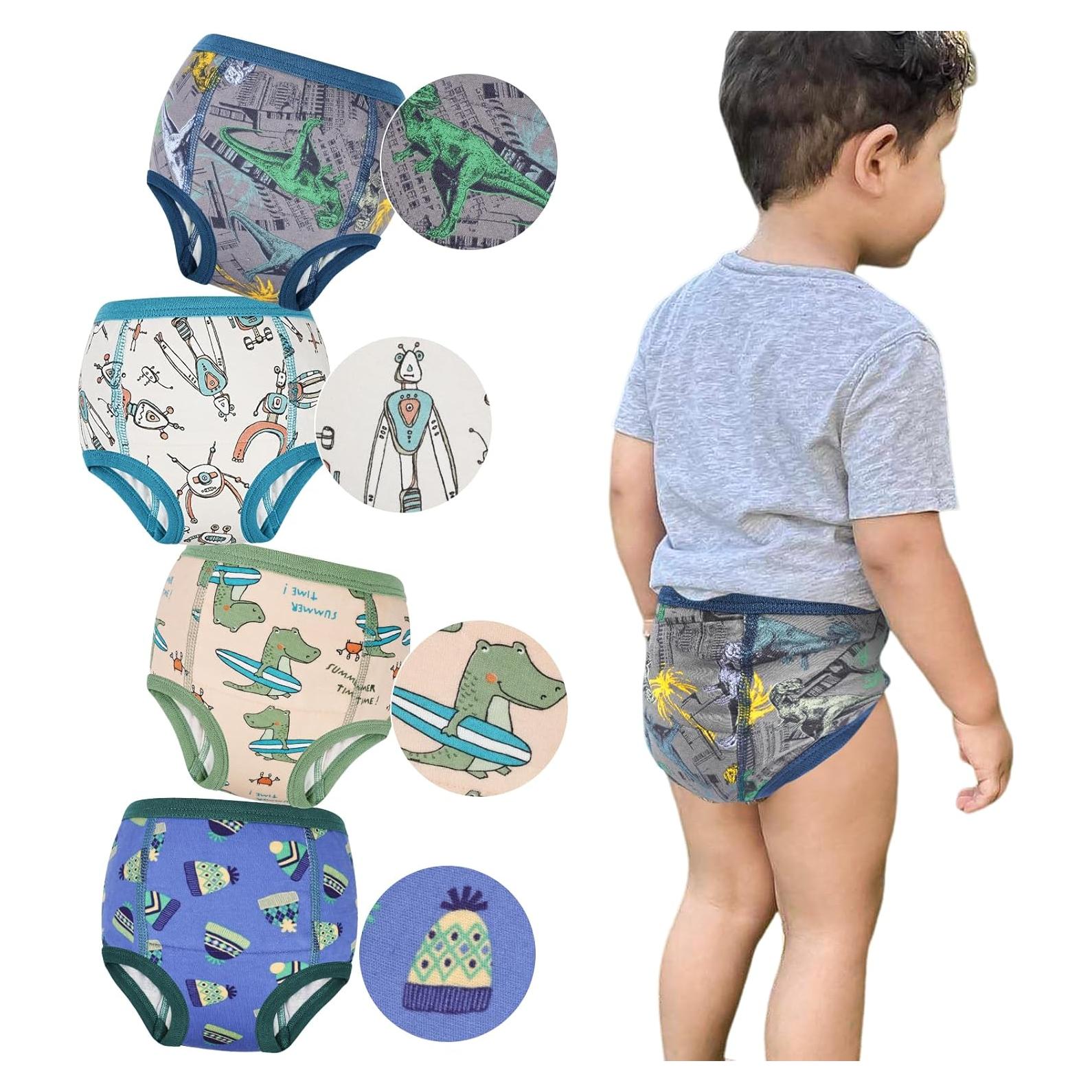 Ropa Interior Absorbente MooMoo Baby 2T Algodón Azul