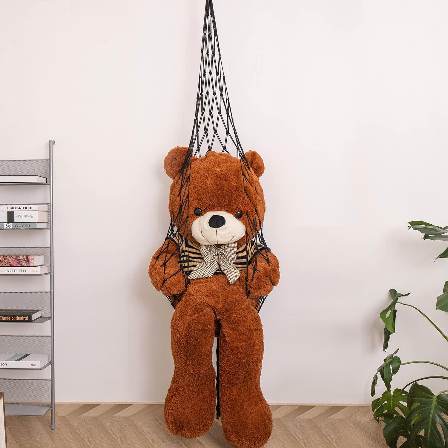 Hamaca Colgante de Algodón Amdermi para Peluches - Negro 2m