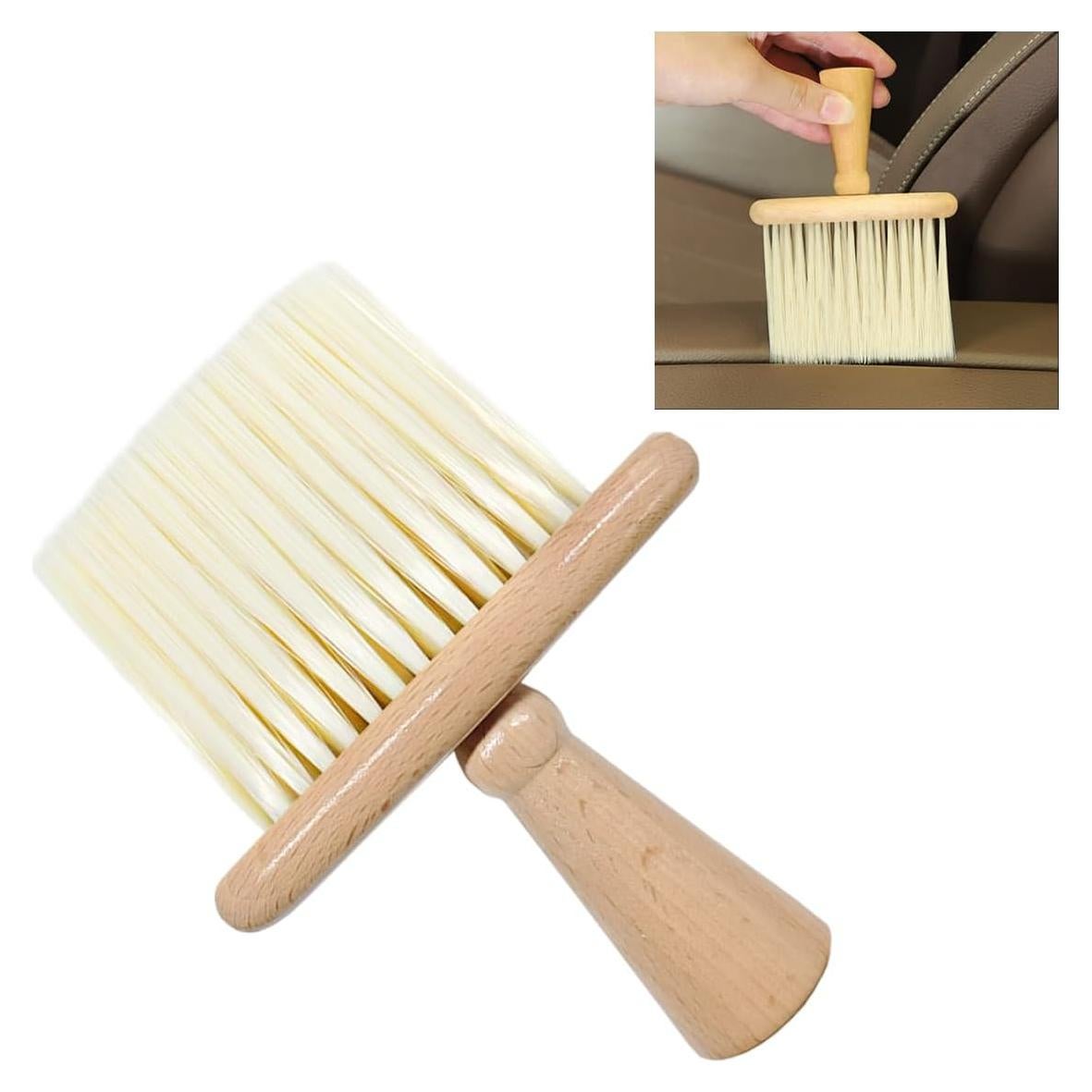 Cepillo de Detalle de Interior de Coche KITUREK Microfibra Beige