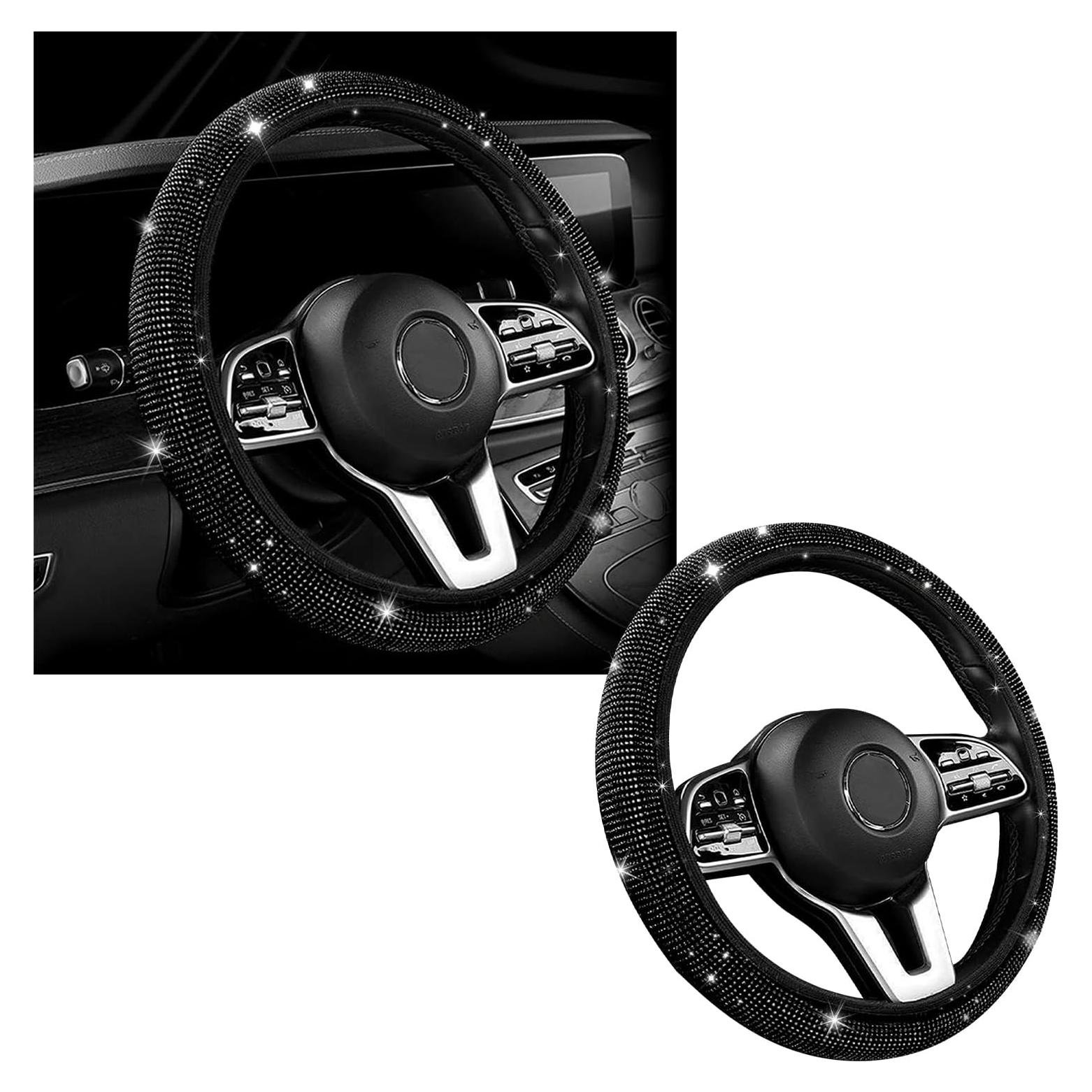 Cubierta de Volante Kewucn Brillante 38 cm Ajuste Universal