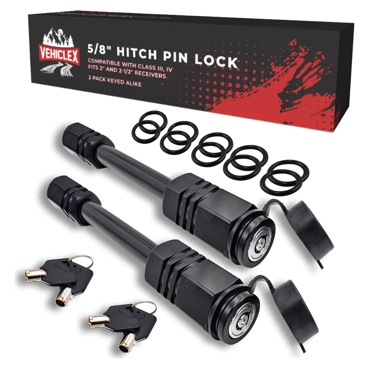 Candados de Pasador Vehiclex para Enganche 2" - Juego de 2