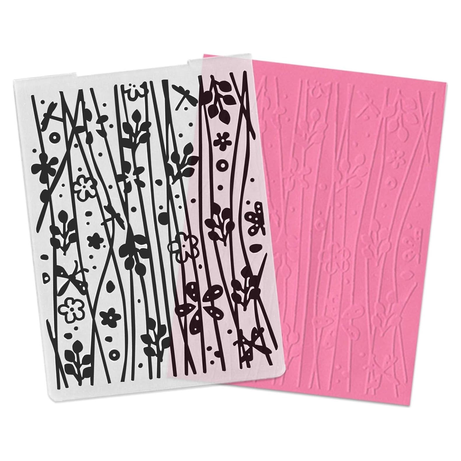 Carpeta de Embossing 3D Hying Flores y Ramas 14.5x10.5 cm