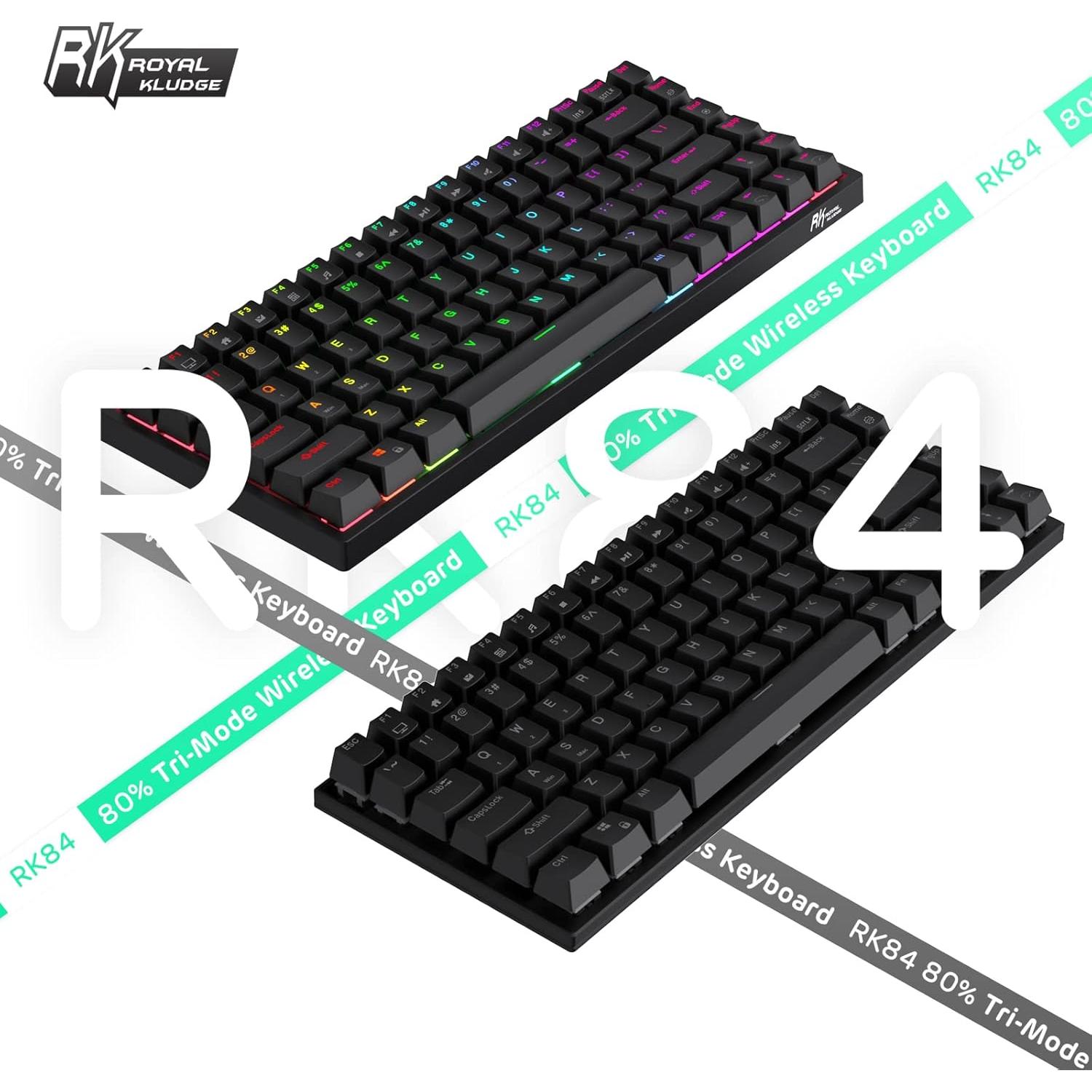 Teclado Mecánico RK Royal Kludge RK84 RGB Inalámbrico 75%