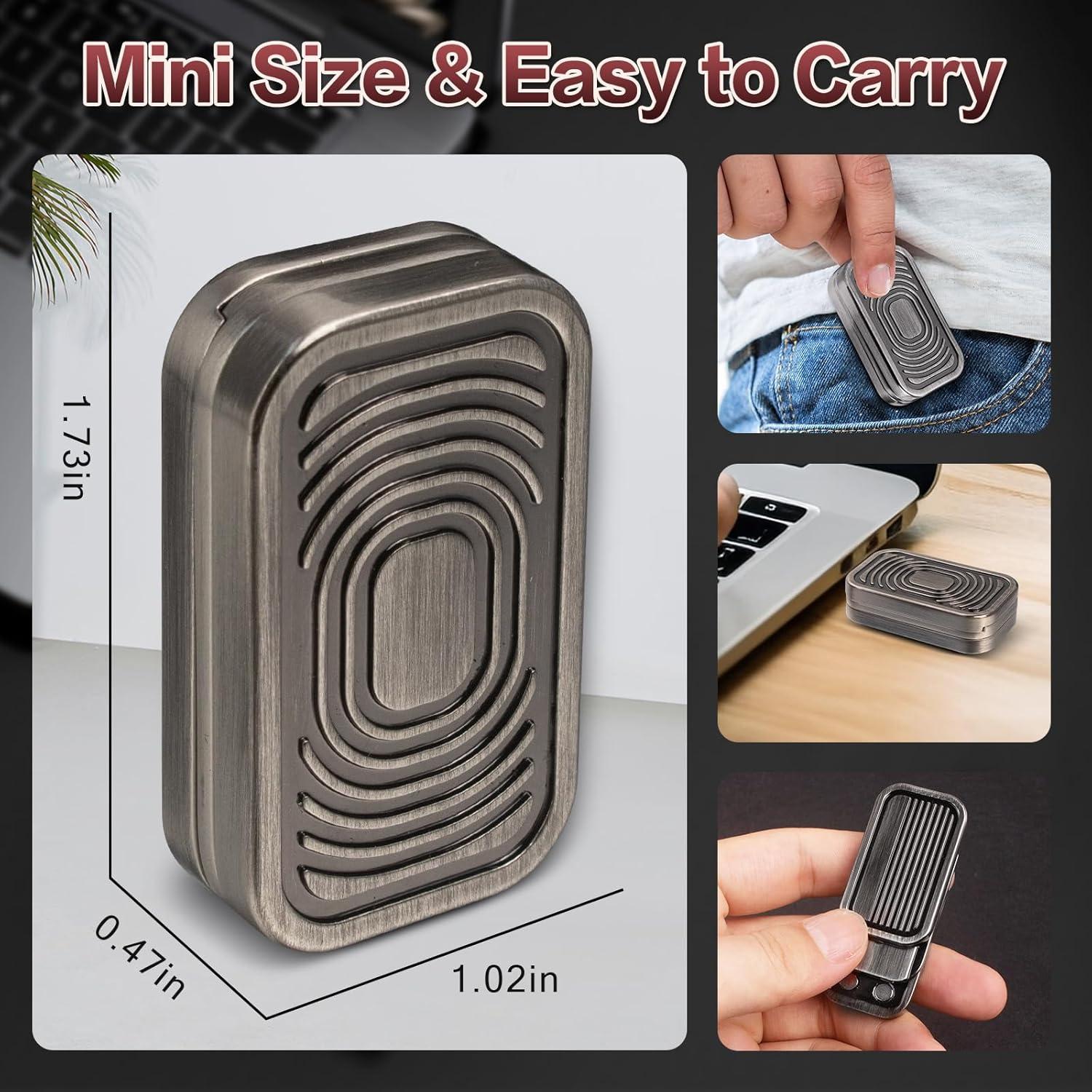 Fidget Slider D.G.PLAYER Magnético Plata-Gris EDC Antiestrés